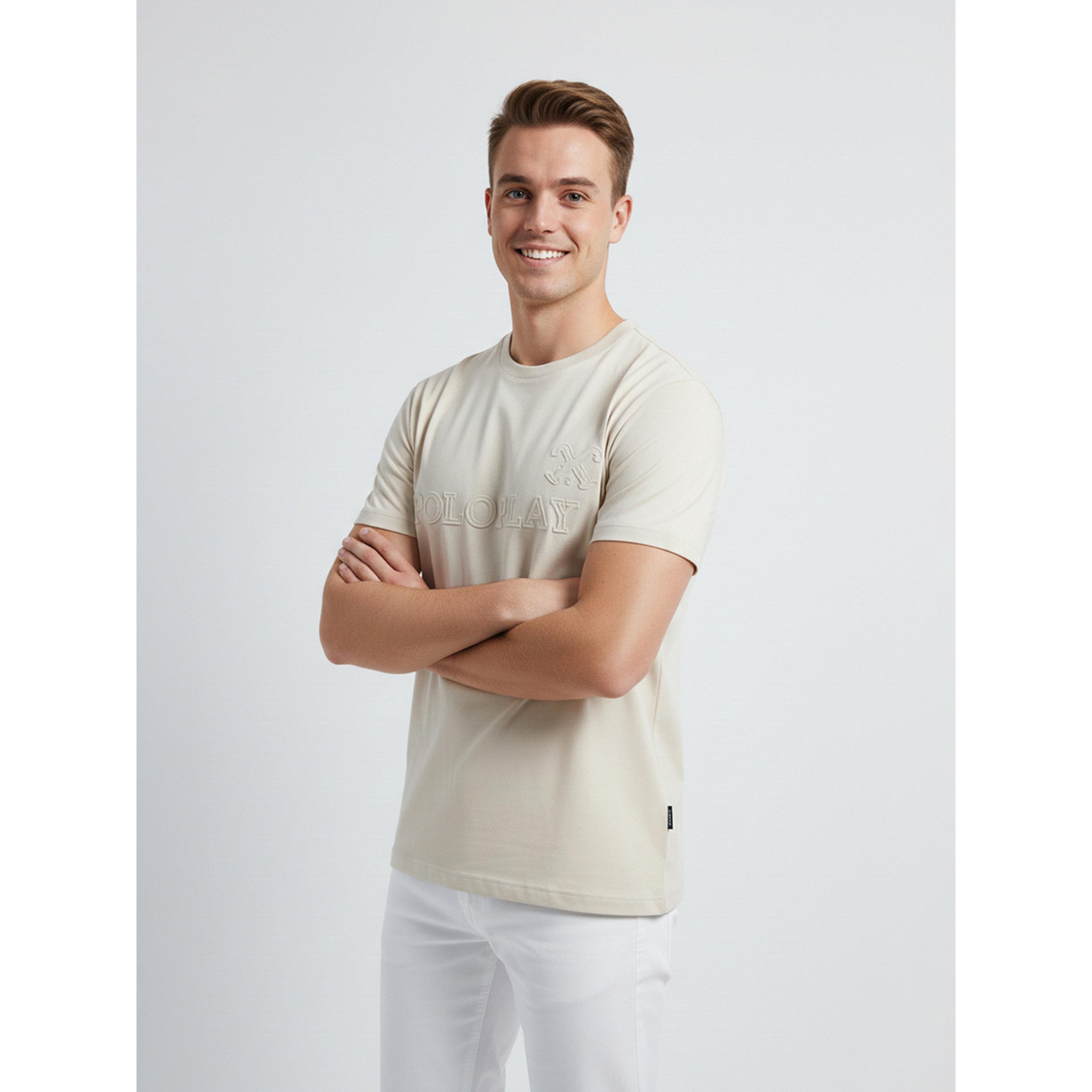 تيشيرت بياقة دائرية وشعار جرافيك للرجال-men-clothing-tshirtsandpolos-tshirts-image-2