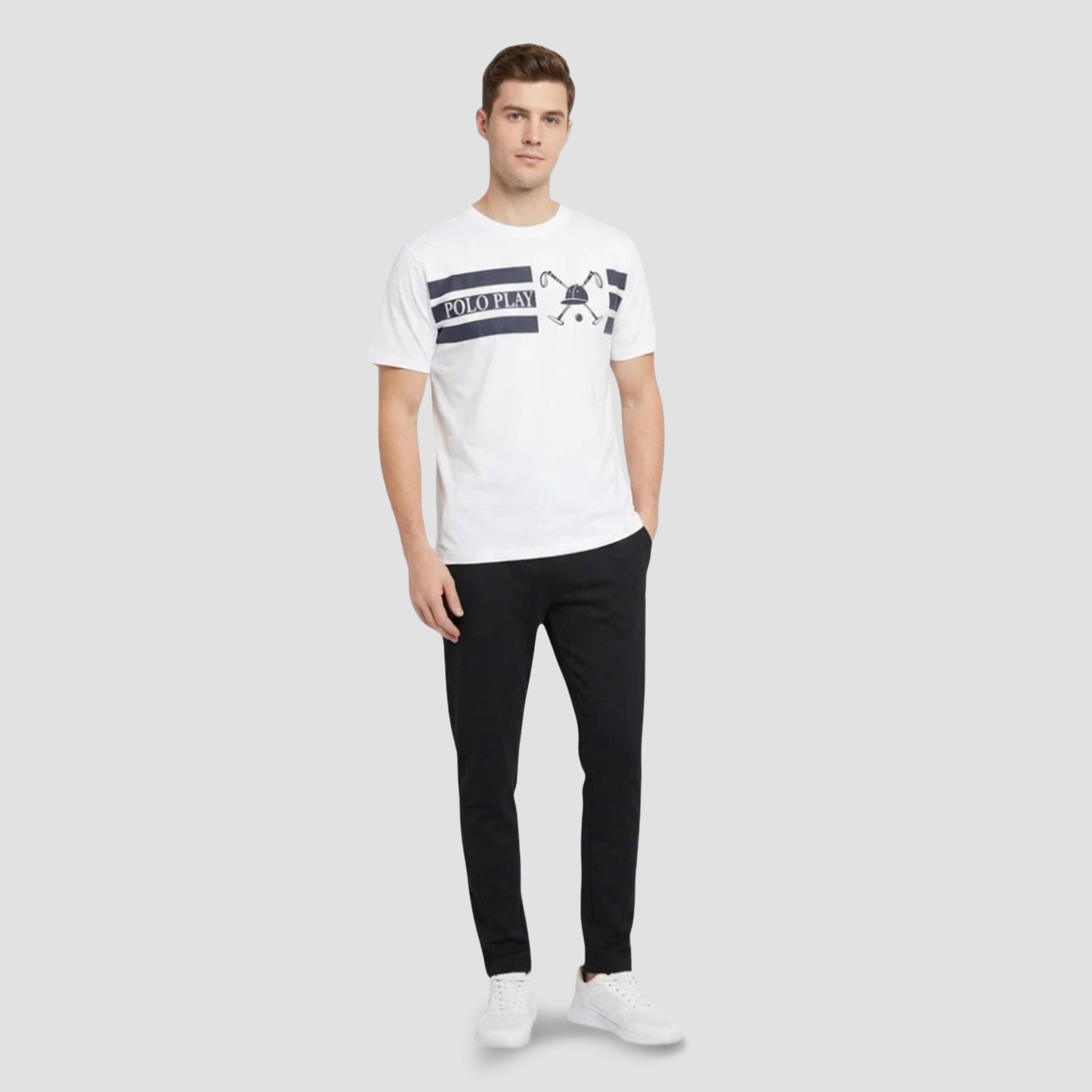تيشيرت بياقة دائرية وشعار جرافيك للرجال-men-clothing-tshirtsandpolos-tshirts-image-2