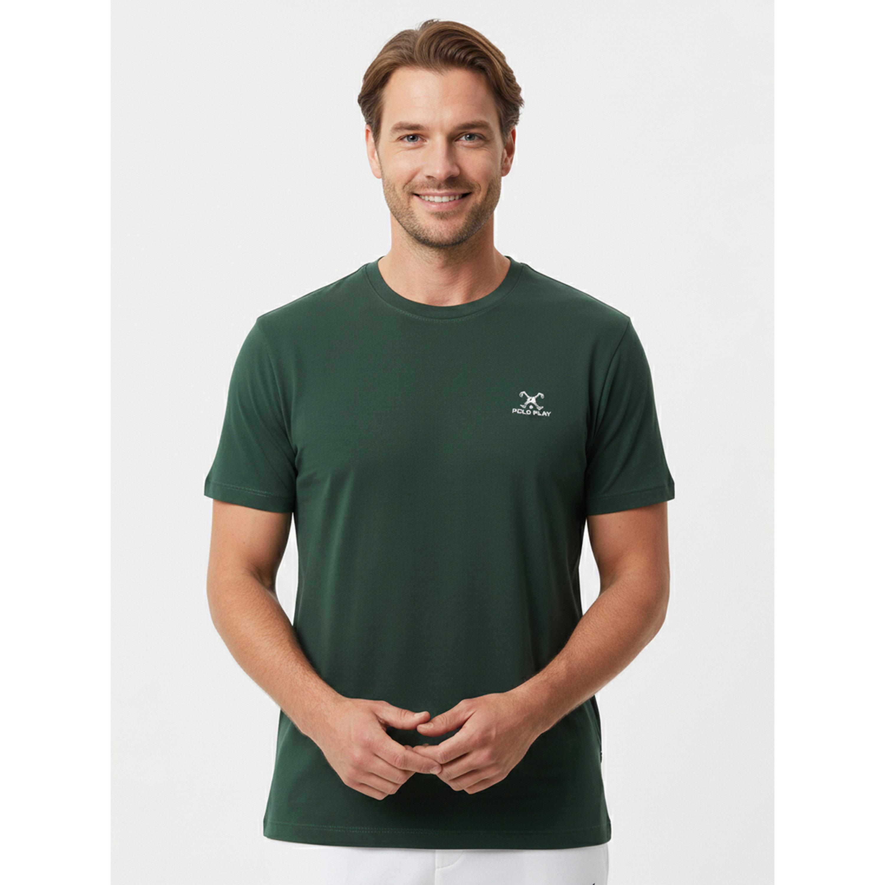 تيشيرت بأكمام قصيرة وشعار جرافيك للرجال-men-clothing-tshirtsandpolos-tshirts-image-1
