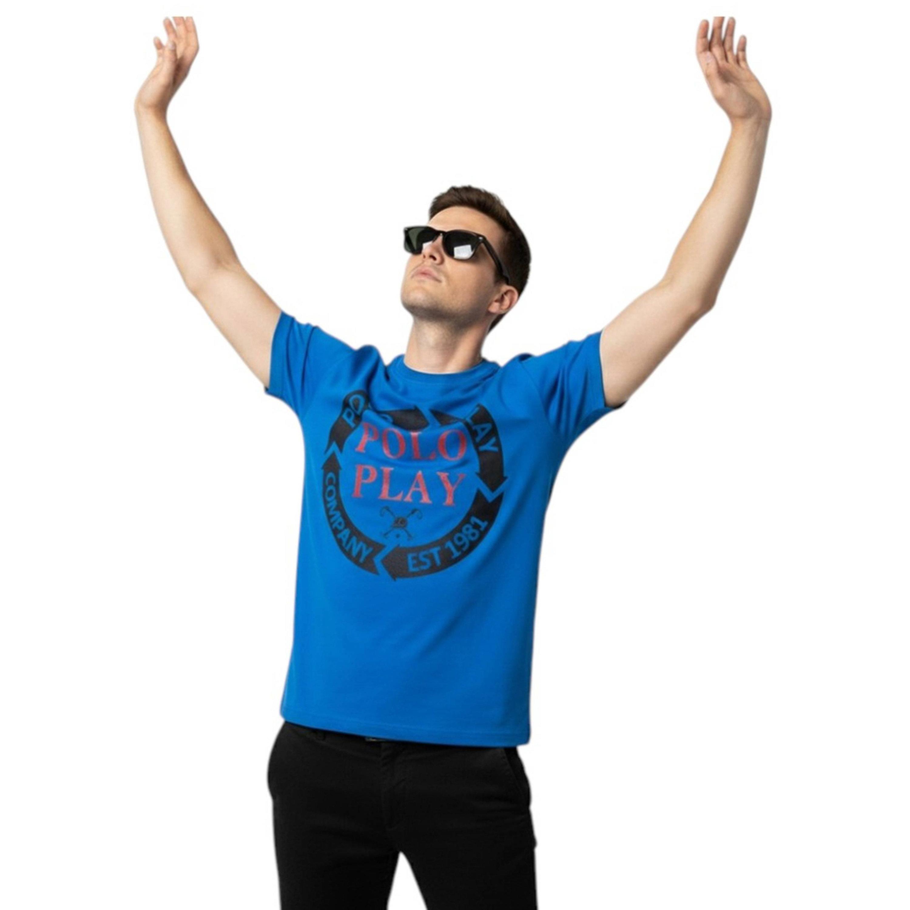 تيشيرت بياقة دائرية وشعار جرافيك للرجال-men-clothing-tshirtsandpolos-tshirts-image-3