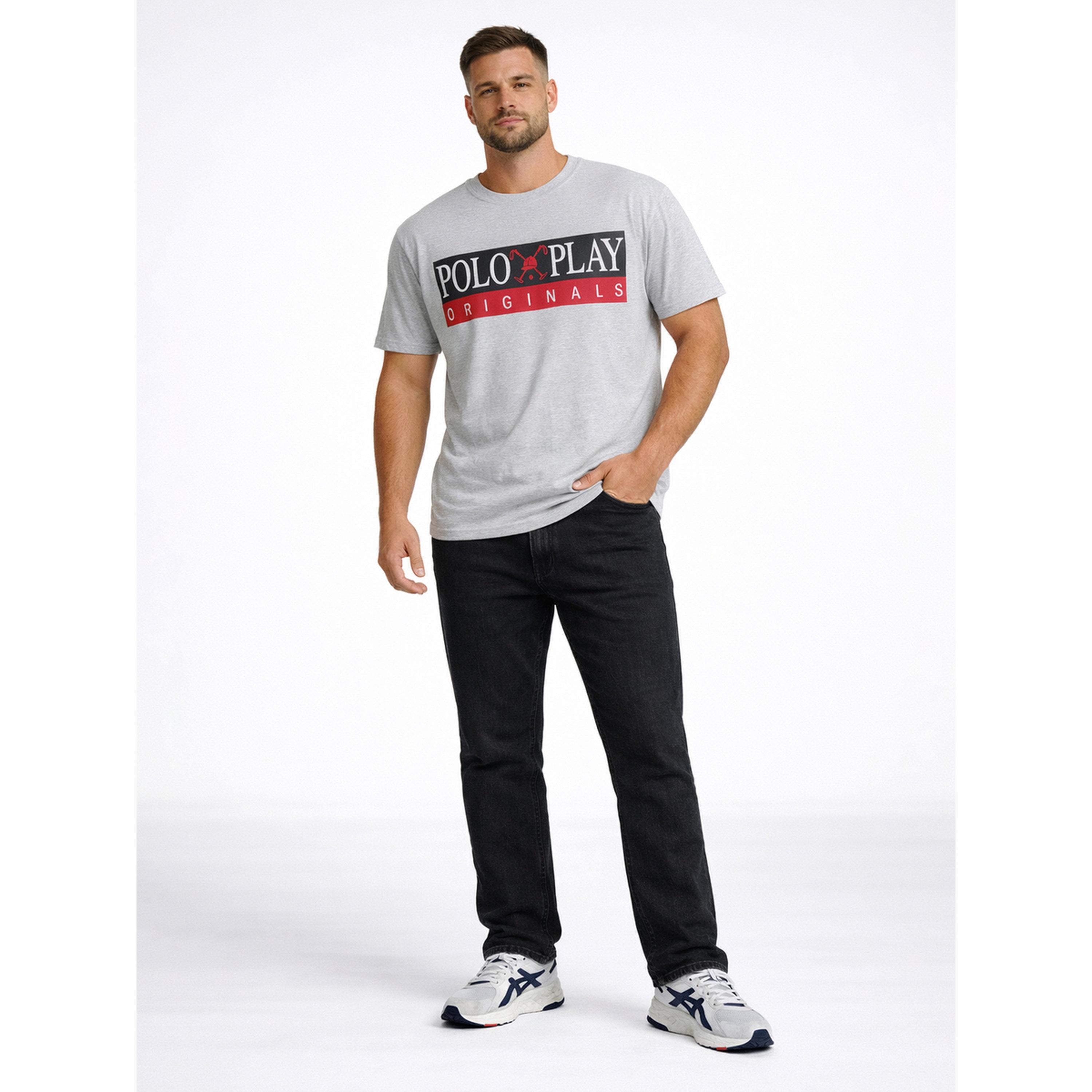 تيشيرت بياقة دائرية وشعار جرافيك للرجال-men-clothing-tshirtsandpolos-tshirts-image-2