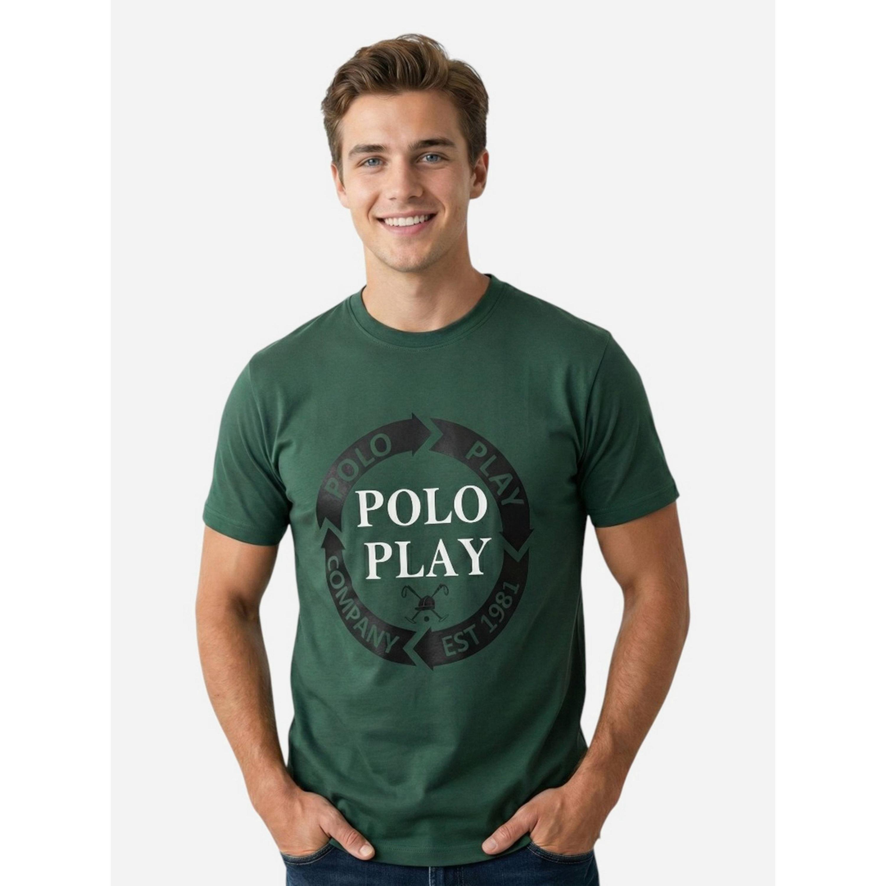 تيشيرت بأكمام قصيرة وشعار جرافيك للرجال-men-clothing-tshirtsandpolos-tshirts-image-1
