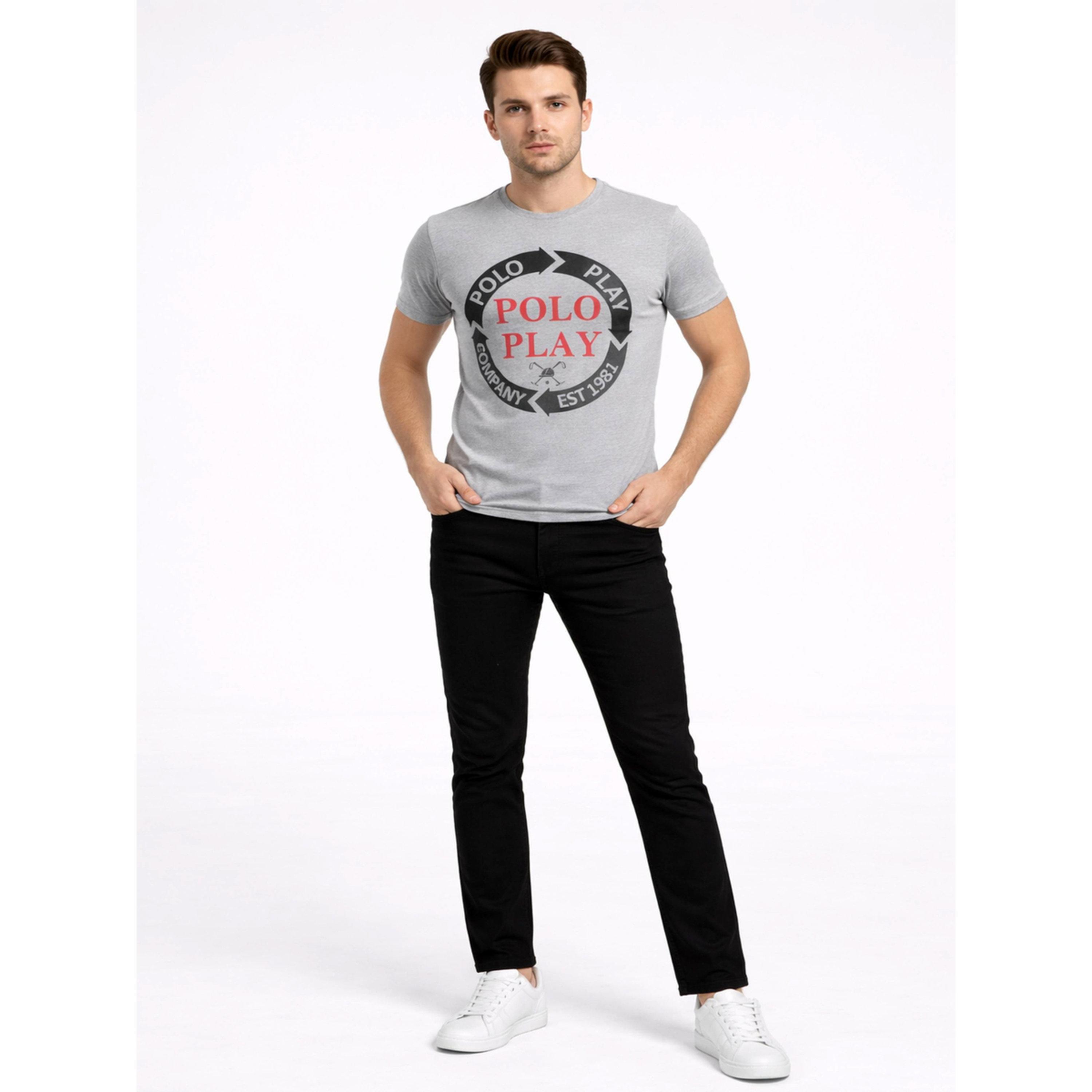 تيشيرت بياقة دائرية وشعار جرافيك للرجال-men-clothing-tshirtsandpolos-tshirts-image-2