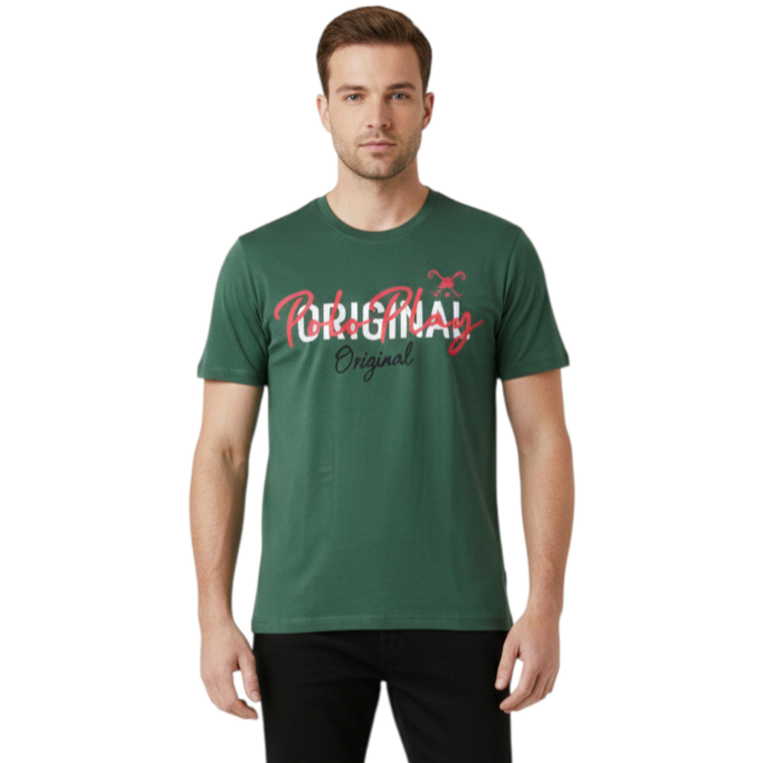 تيشيرت بأكمام قصيرة وشعار جرافيك للرجال-men-clothing-tshirtsandpolos-tshirts-image-1