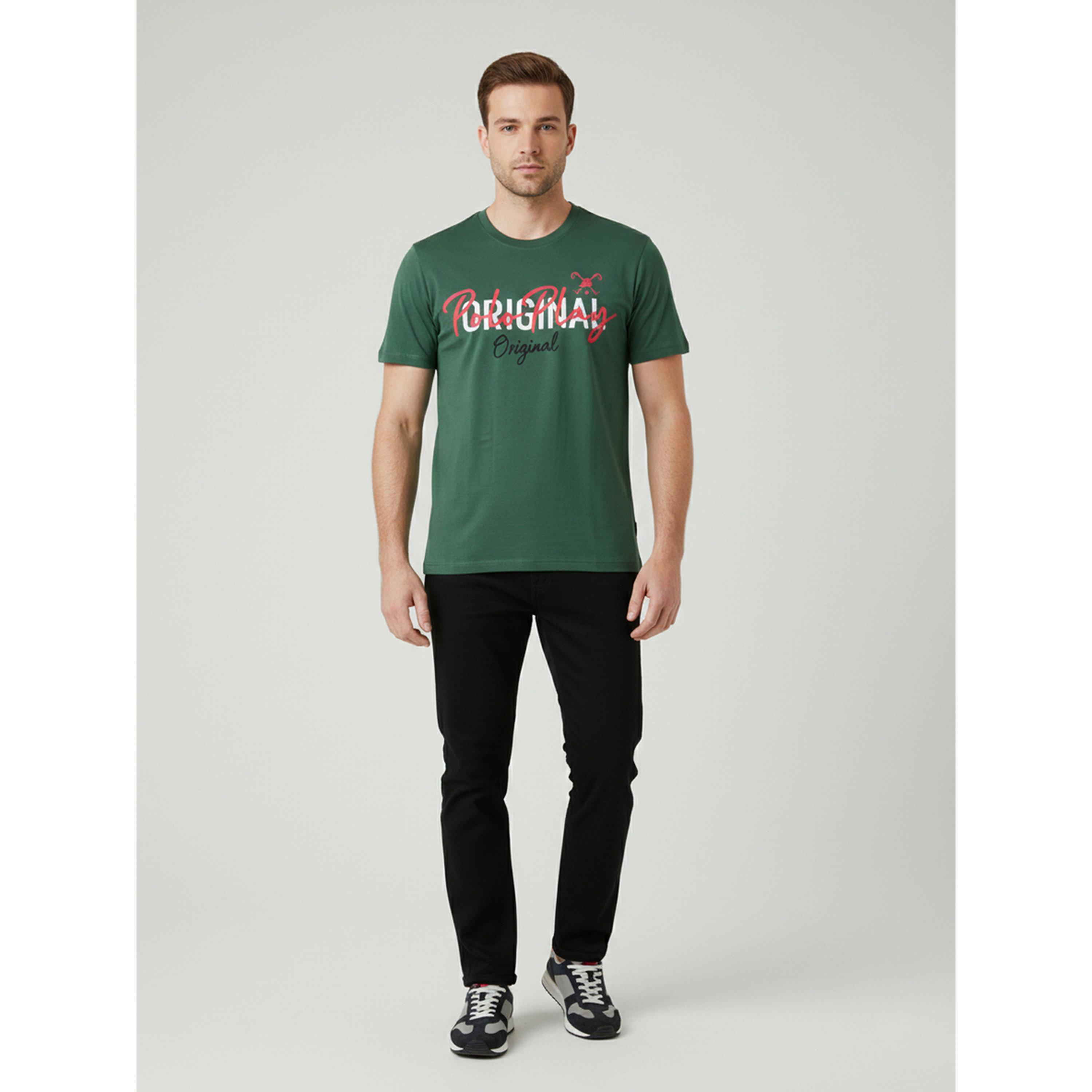 تيشيرت بأكمام قصيرة وشعار جرافيك للرجال-men-clothing-tshirtsandpolos-tshirts-image-2