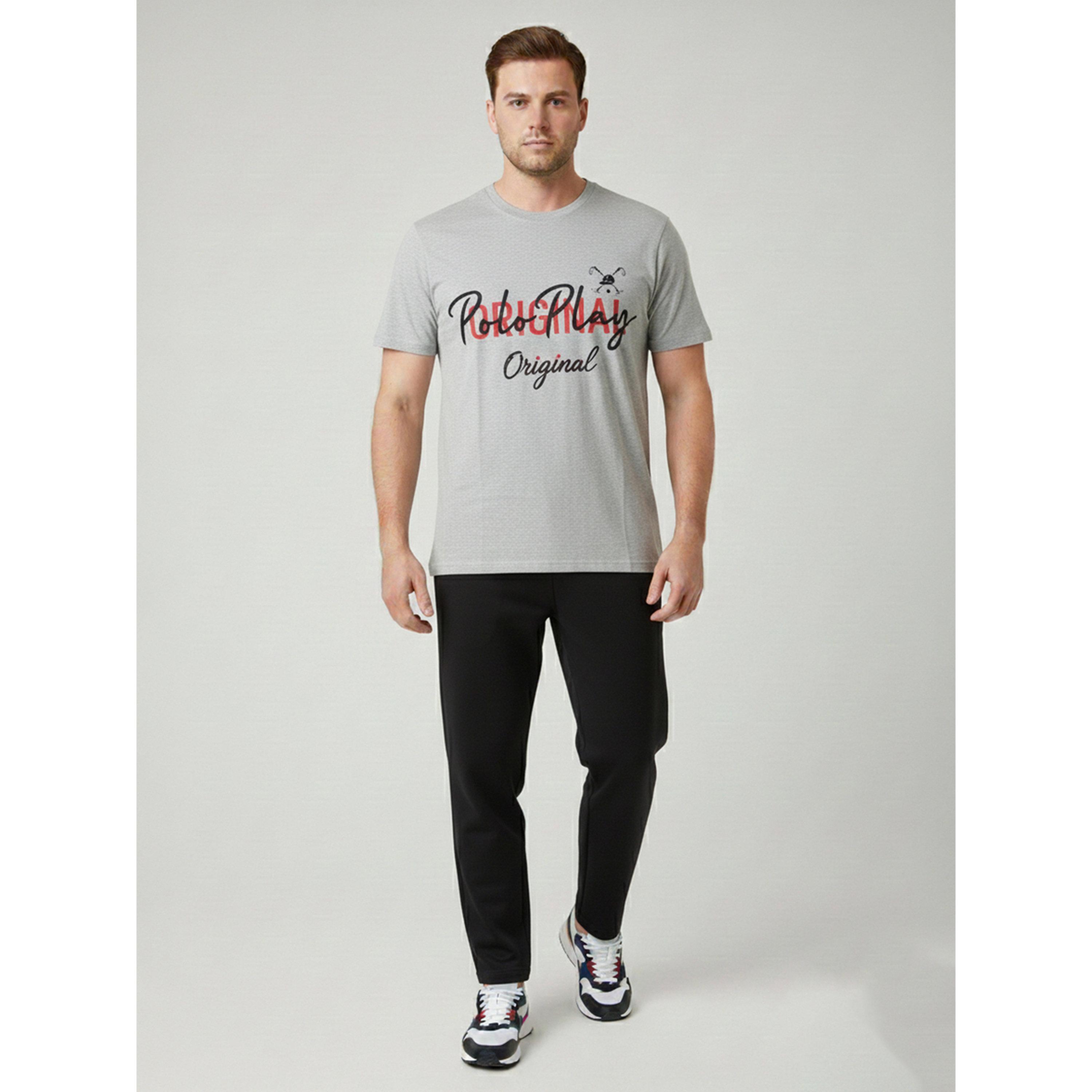 تيشيرت بياقة دائرية وشعار جرافيك للرجال-men-clothing-tshirtsandpolos-tshirts-image-2