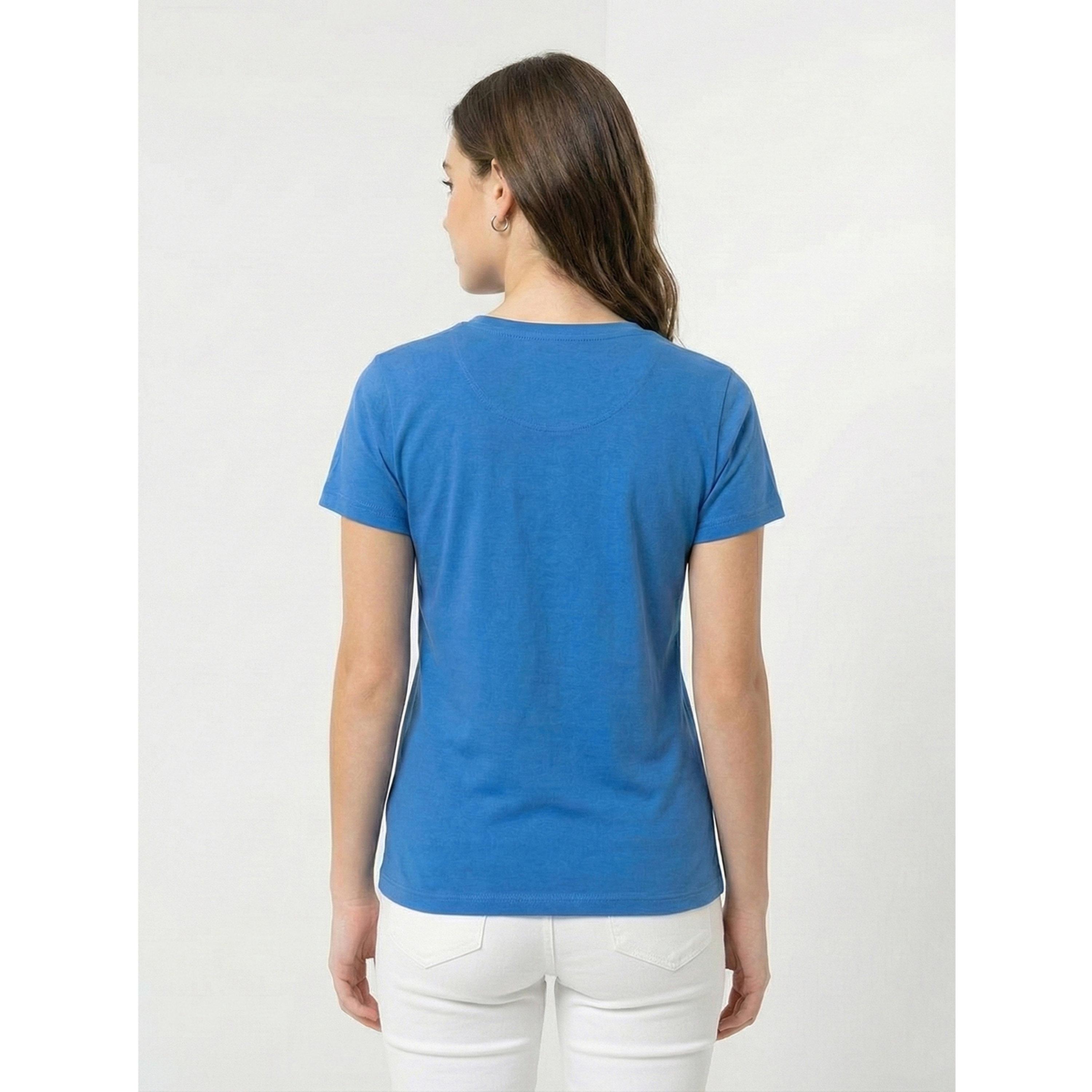 تيشيرت قطن بياقة دائرية وتفاصيل شعار-women-clothing-tshirts-image-3