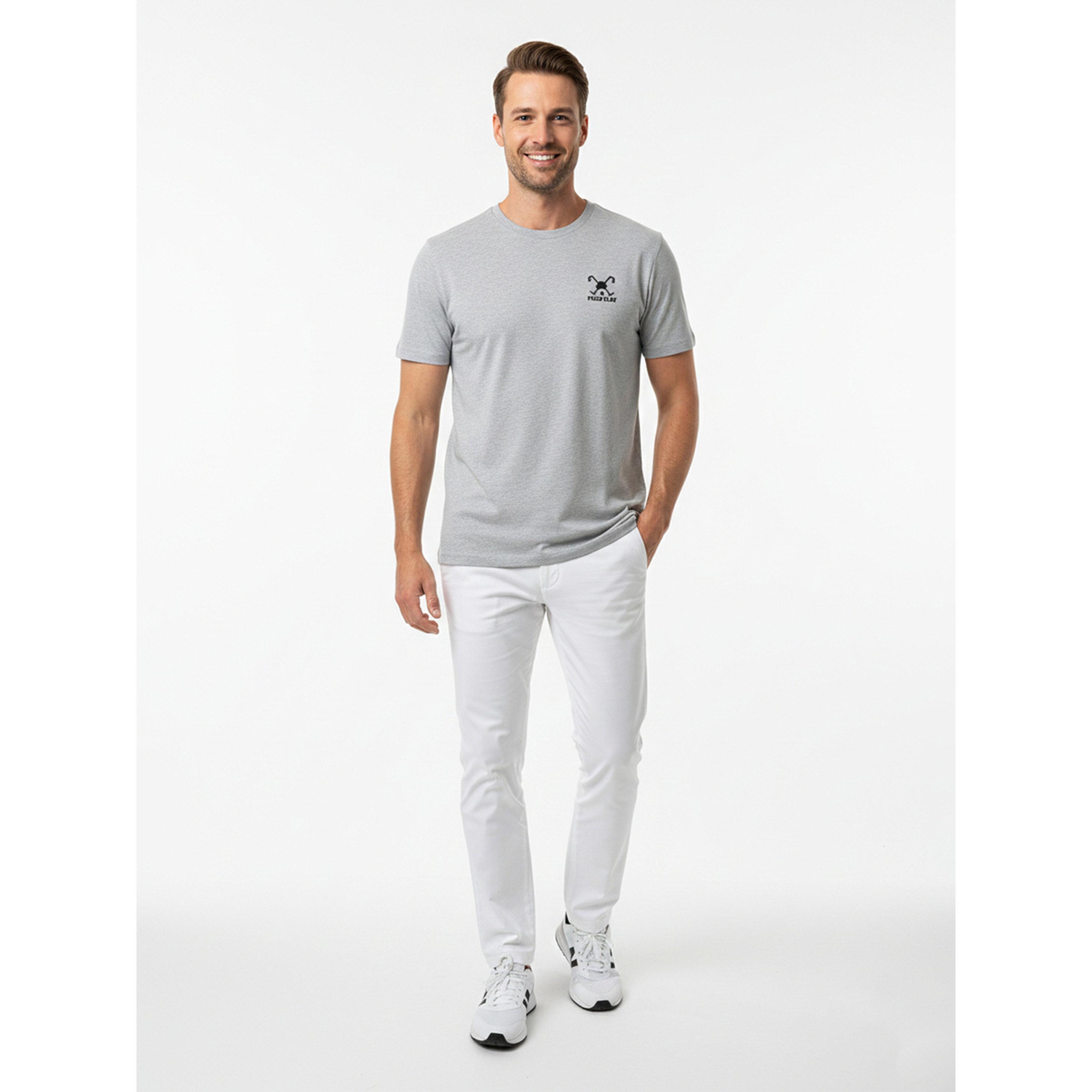 تيشيرت بأكمام قصيرة وتفاصيل شعار للرجال-men-clothing-tshirtsandpolos-tshirts-image-2