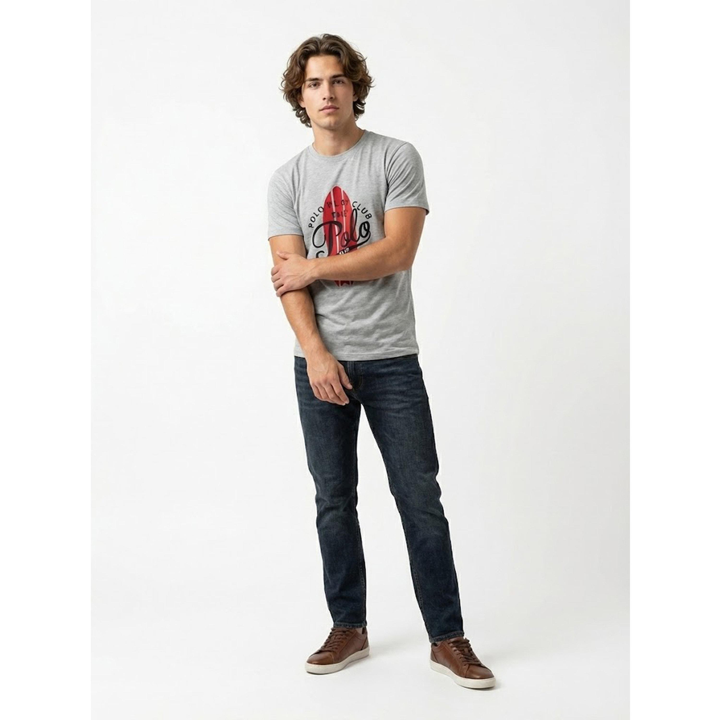 تيشيرت بياقة دائرية وشعار جرافيك للرجال-men-clothing-tshirtsandpolos-tshirts-image-2