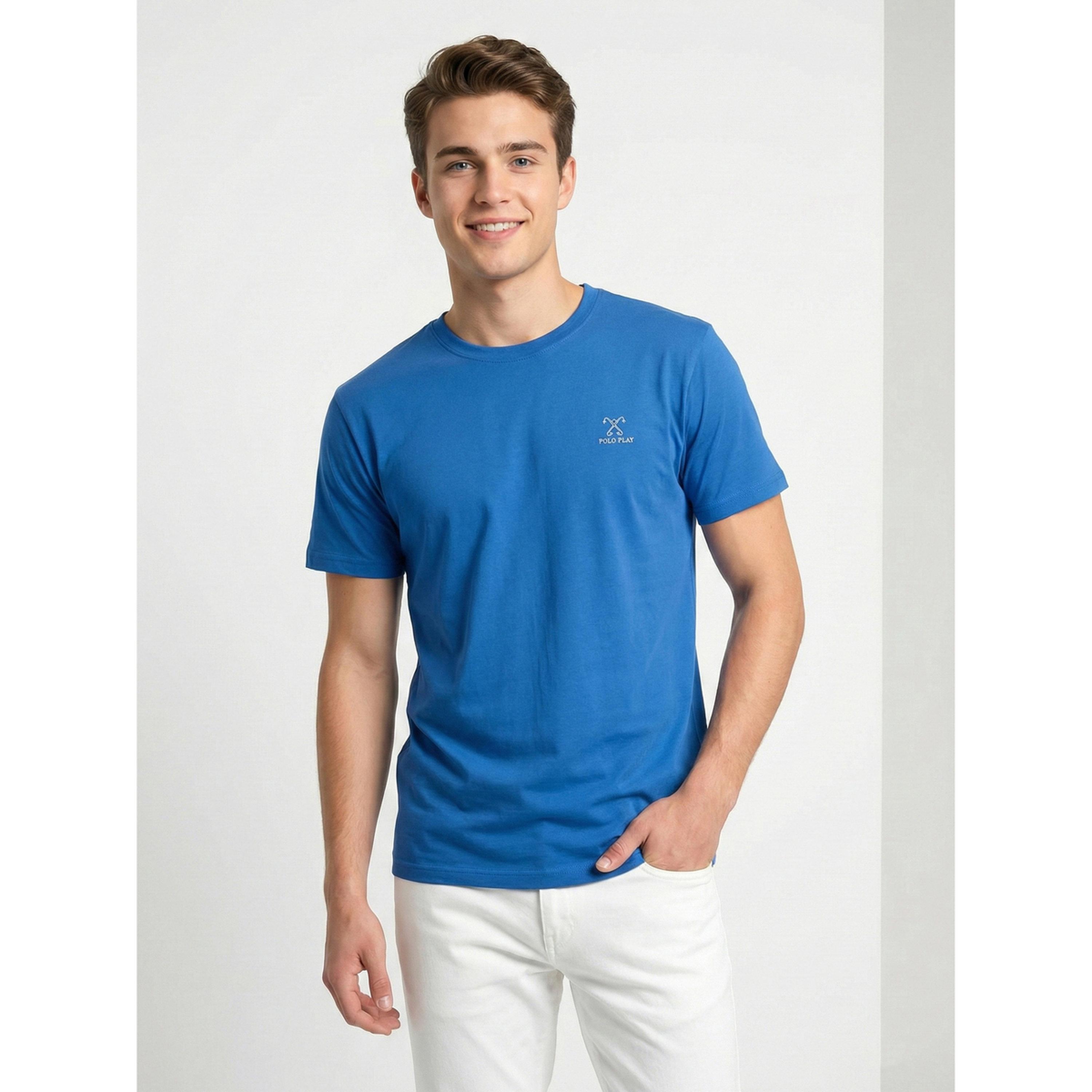 تيشيرت قطن بياقة دائرية للرجال-men-clothing-tshirtsandpolos-tshirts-image-1