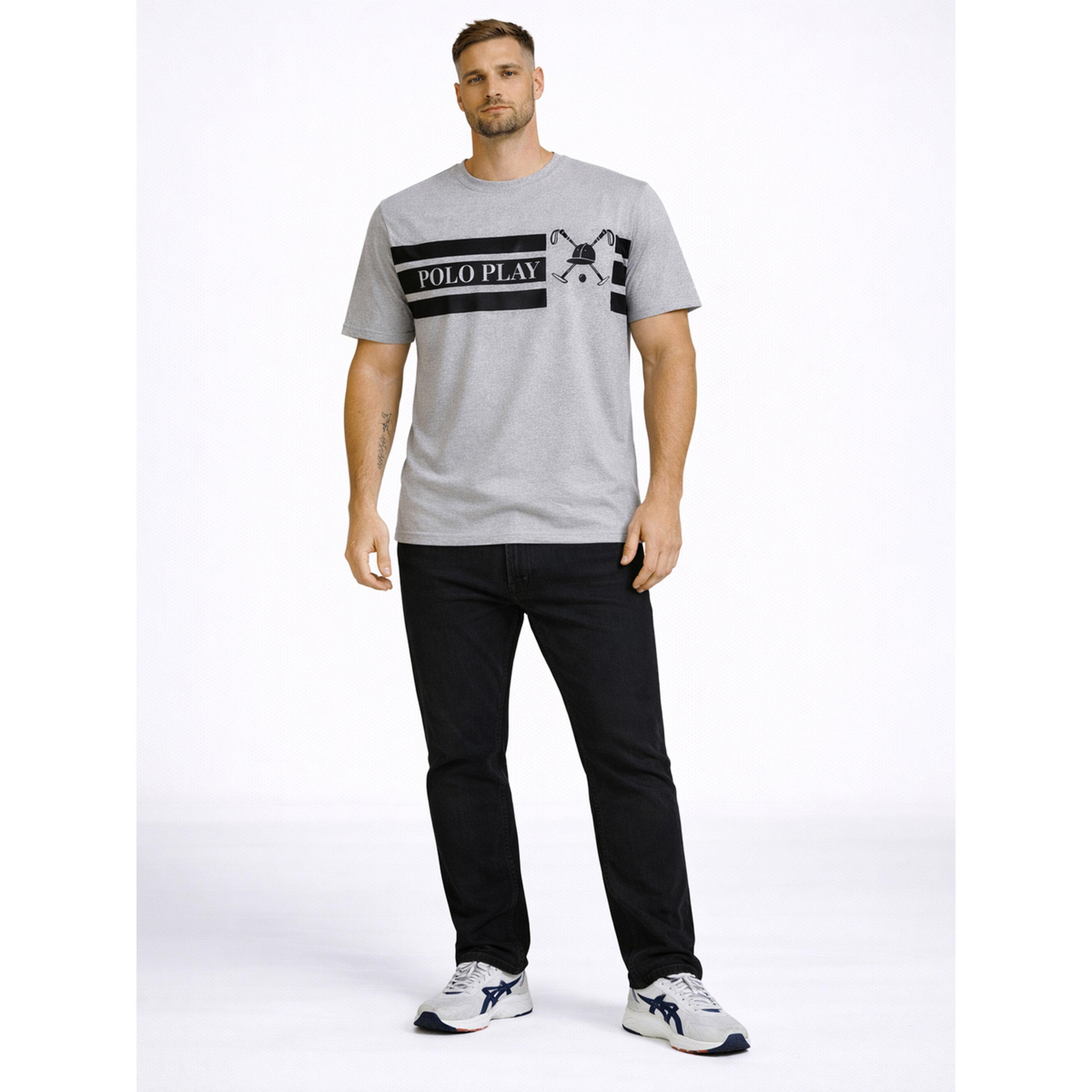 تيشيرت بياقة دائرية وشعار جرافيك للرجال-men-clothing-tshirtsandpolos-tshirts-image-2