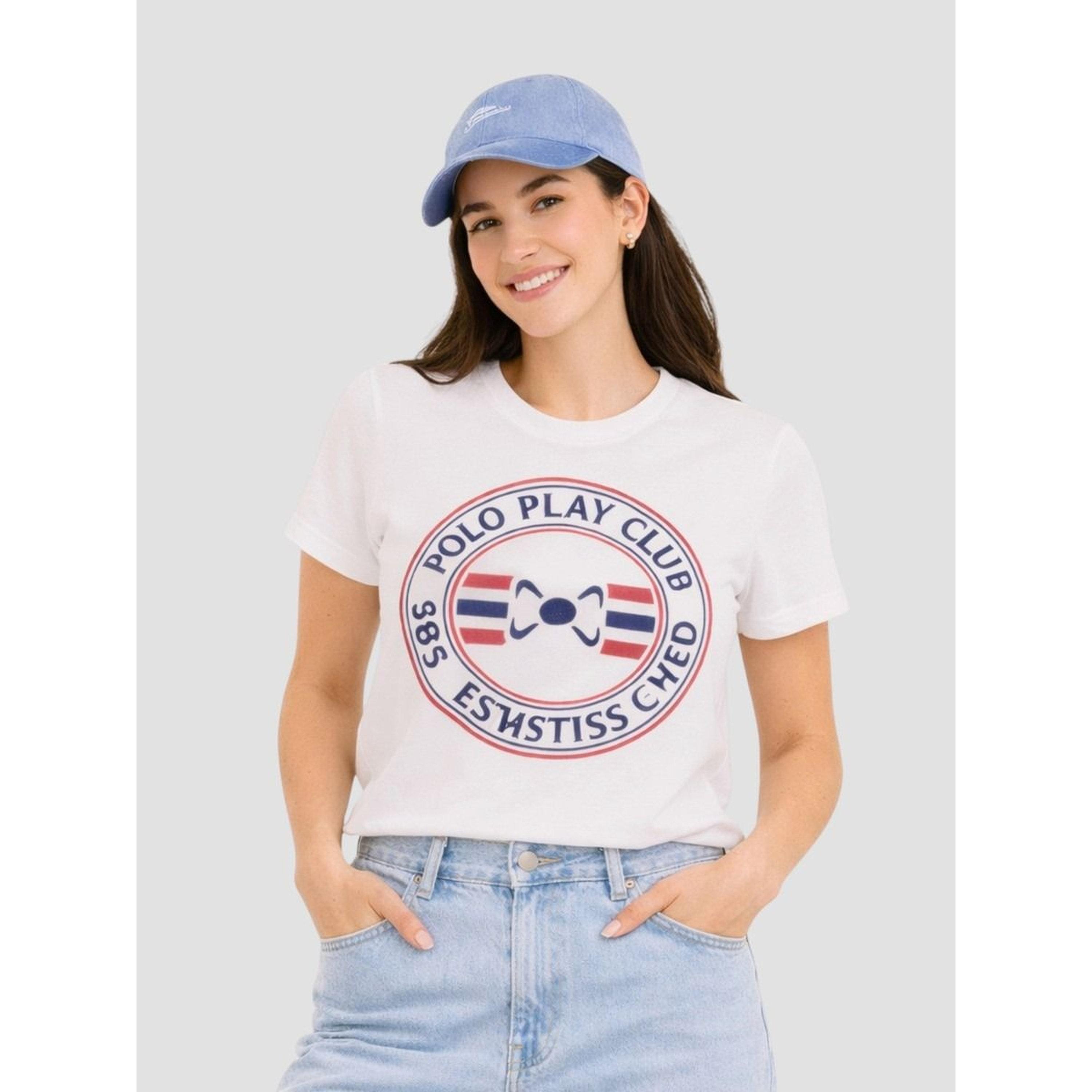 تيشيرت بأكمام قصيرة وطبعة شعار-women-clothing-tshirts-image-1
