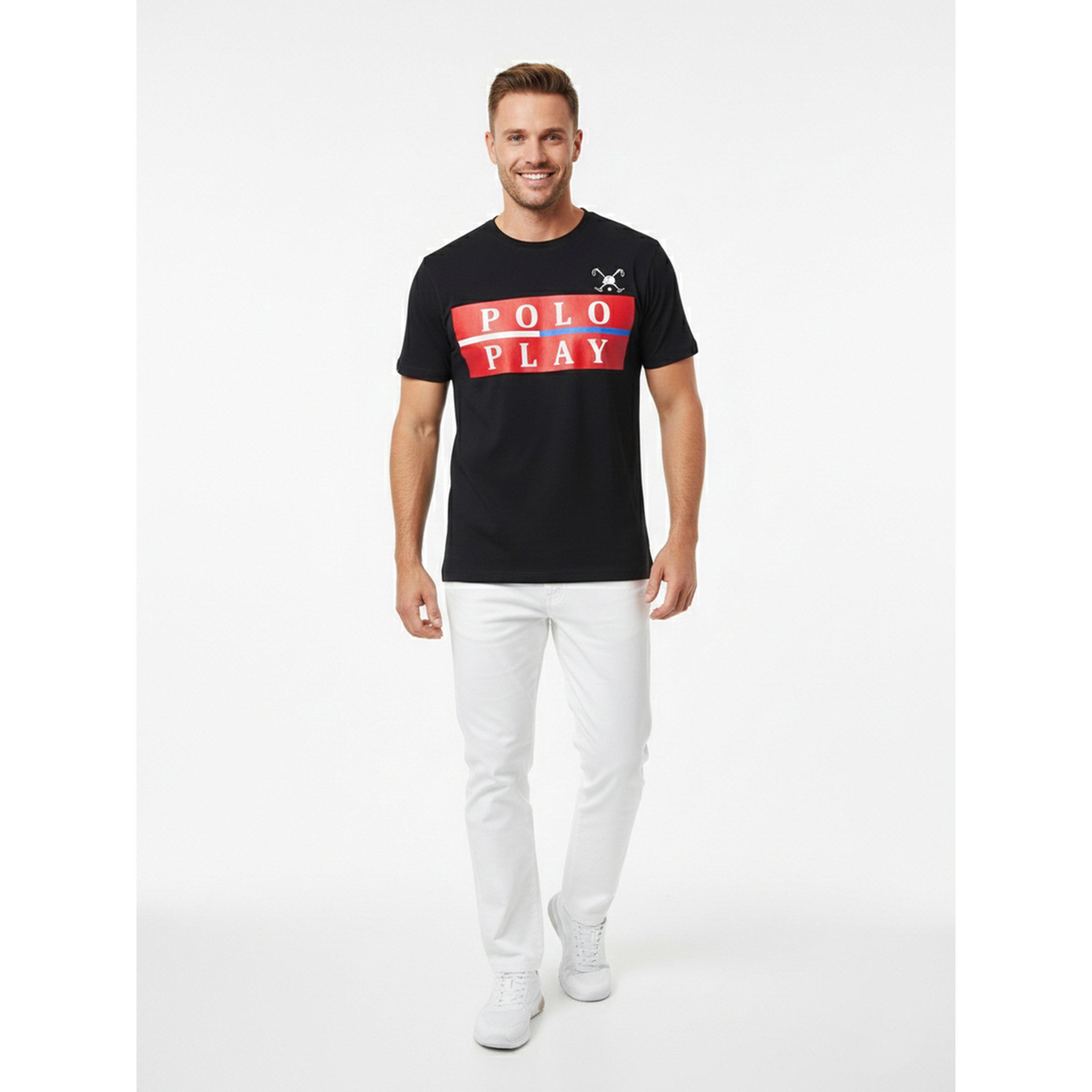 تيشيرت بياقة دائرية وشعار جرافيك للرجال-men-clothing-tshirtsandpolos-tshirts-image-2