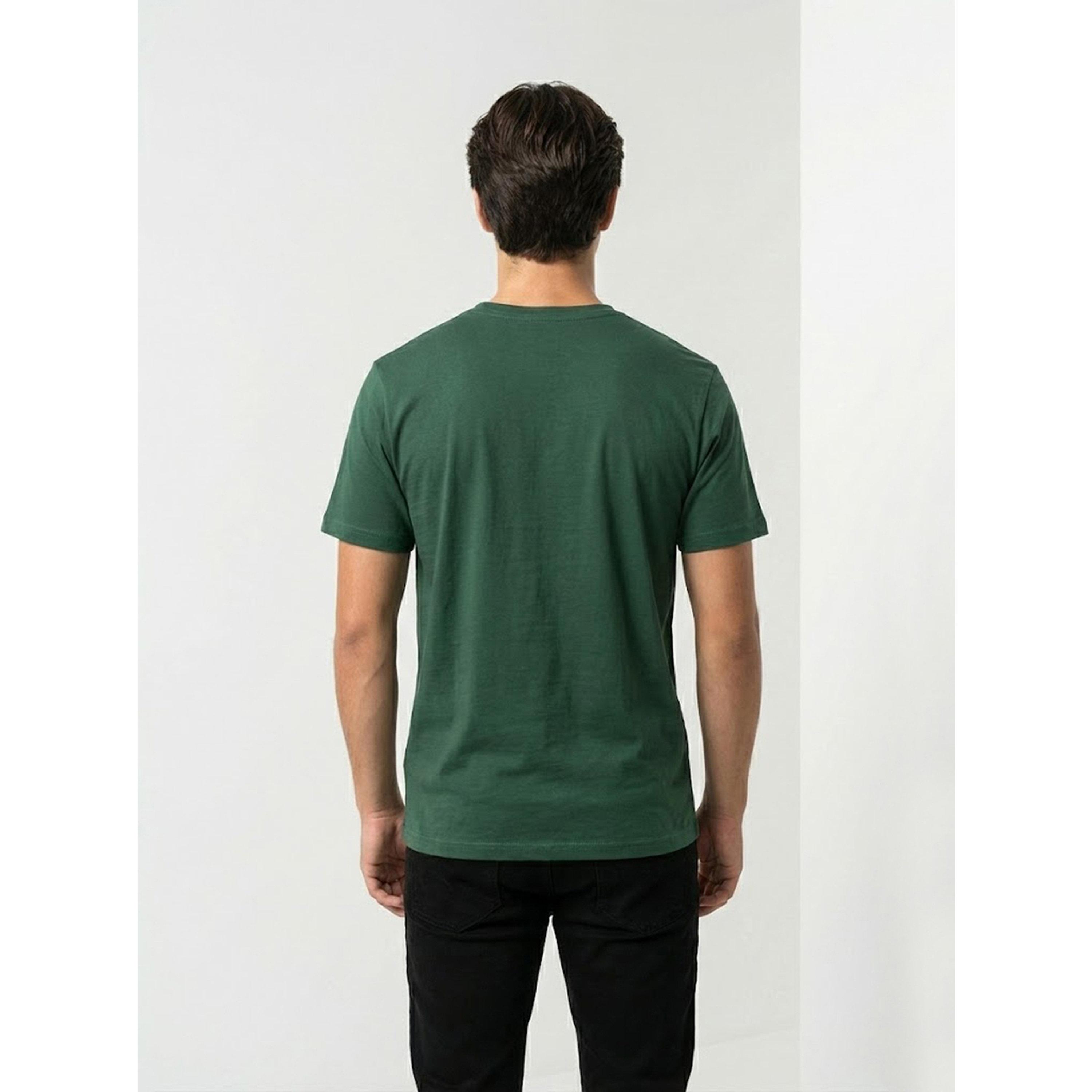 تيشيرت بأكمام قصيرة وتفاصيل شعار للرجال-men-clothing-tshirtsandpolos-tshirts-image-3