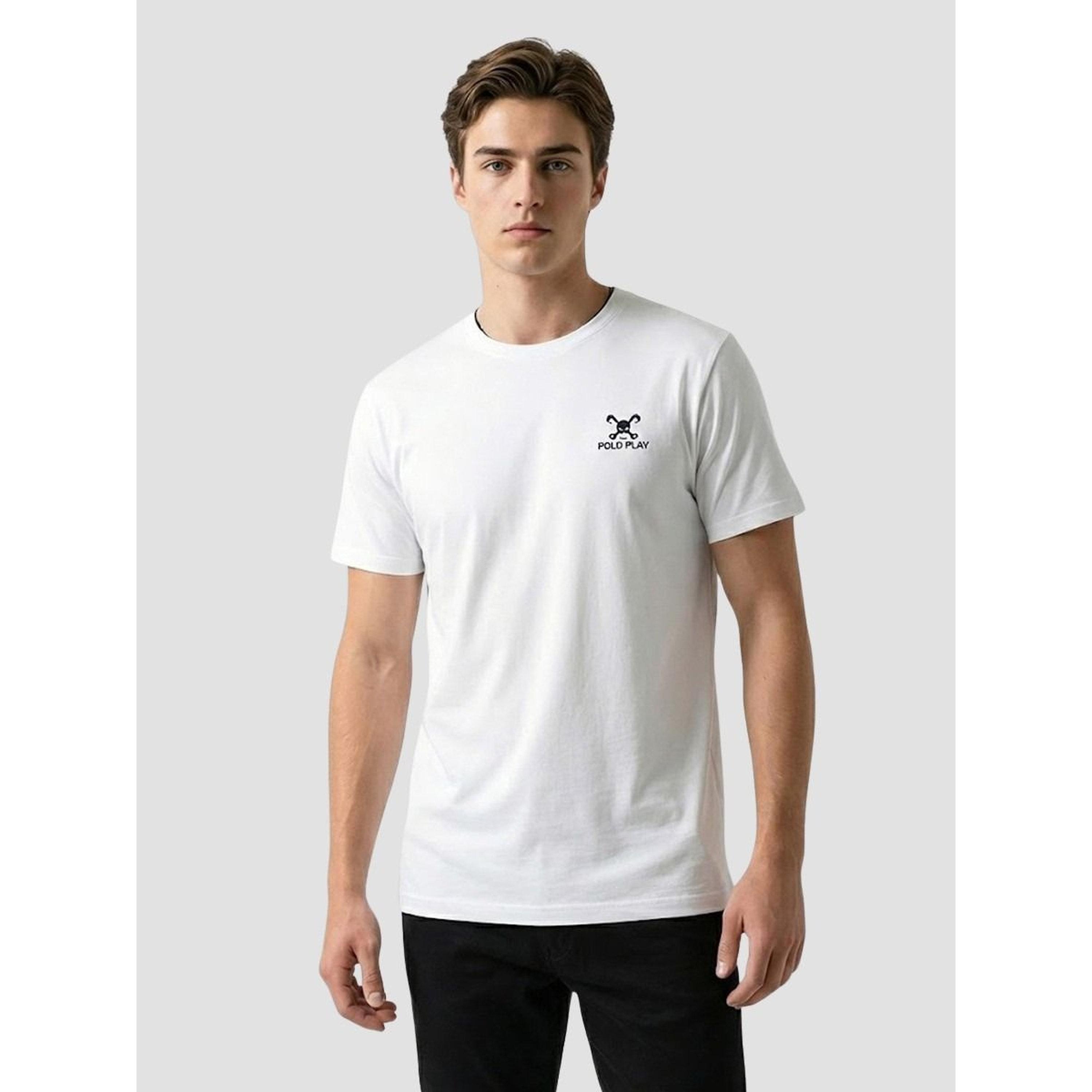 تيشيرت بأكمام قصيرة وتفاصيل شعار للرجال-men-clothing-tshirtsandpolos-tshirts-image-1