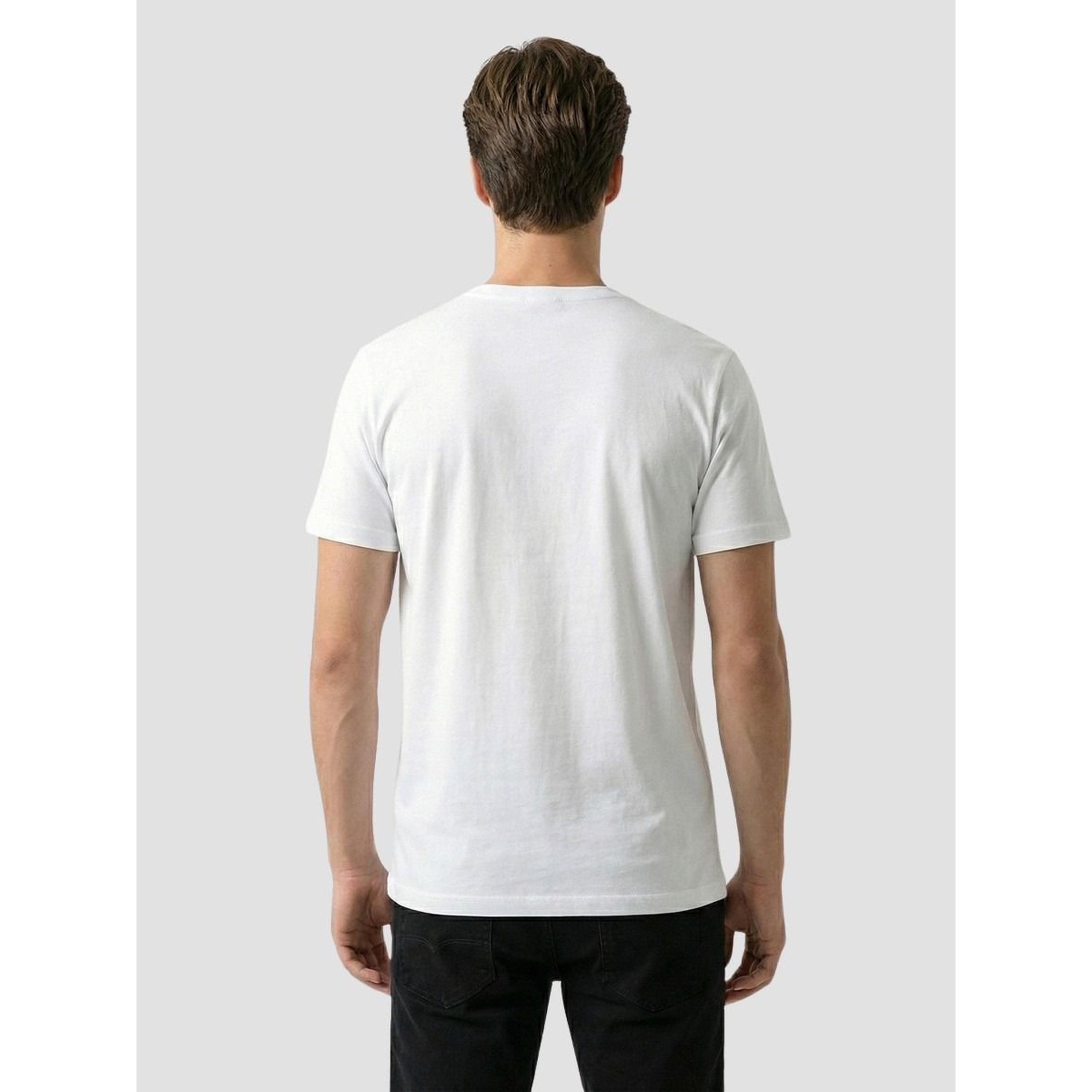 تيشيرت بأكمام قصيرة وتفاصيل شعار للرجال-men-clothing-tshirtsandpolos-tshirts-image-3