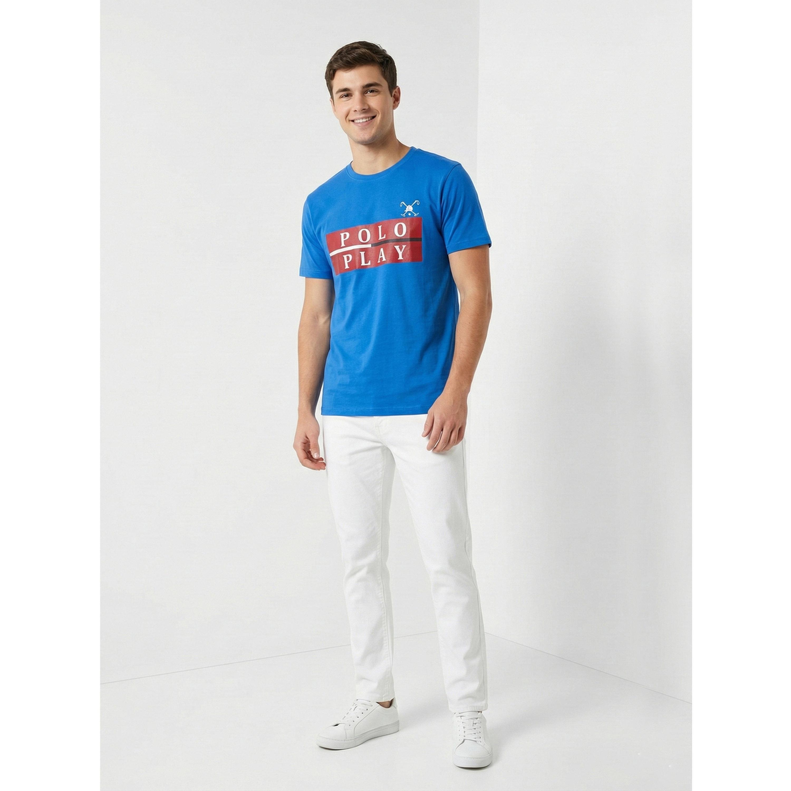 تيشيرت بياقة دائرية وشعار جرافيك للرجال-men-clothing-tshirtsandpolos-tshirts-image-2