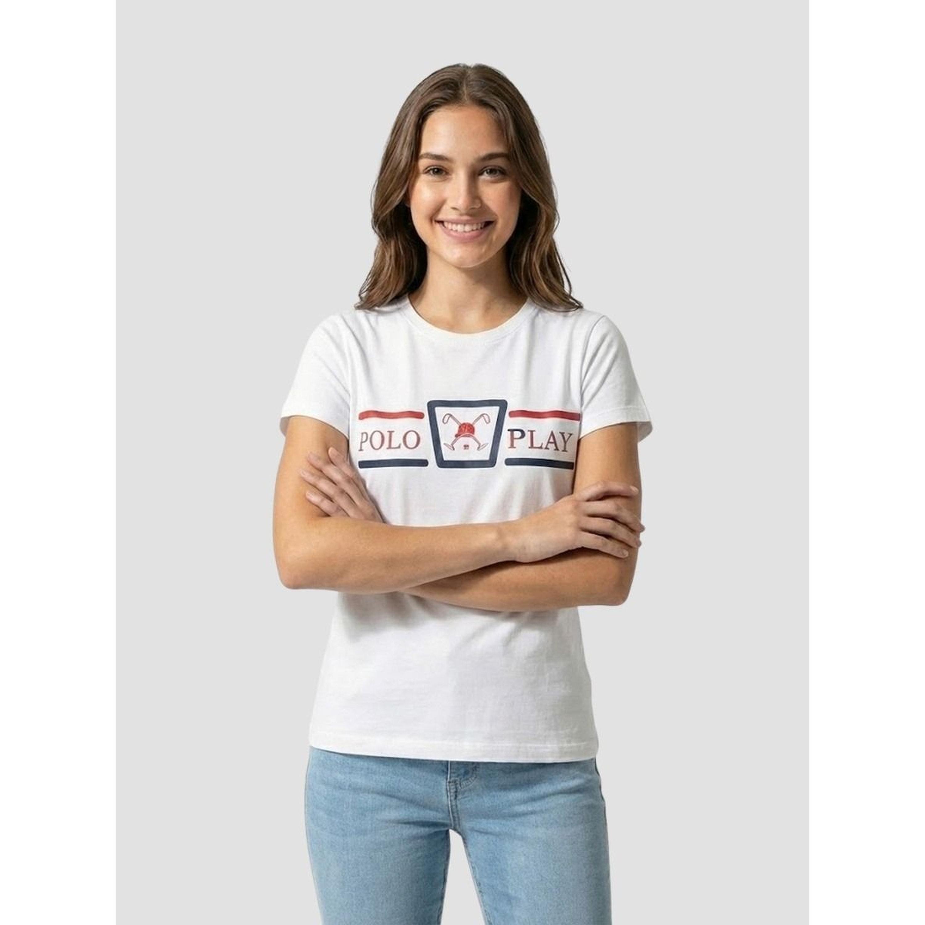 تيشيرت بأكمام قصيرة وطبعة شعار-women-clothing-tshirts-image-1