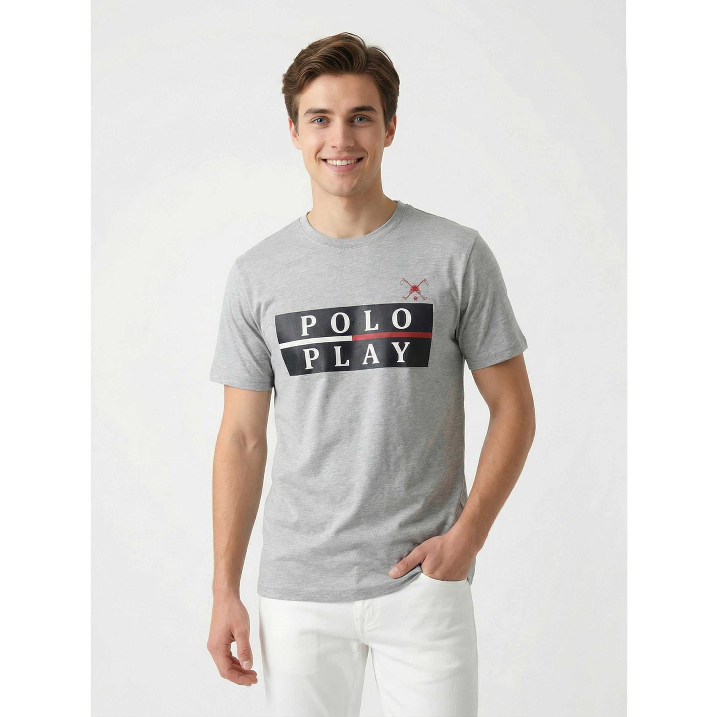 تيشيرت بياقة دائرية وشعار جرافيك للرجال-men-clothing-tshirtsandpolos-tshirts-image-1