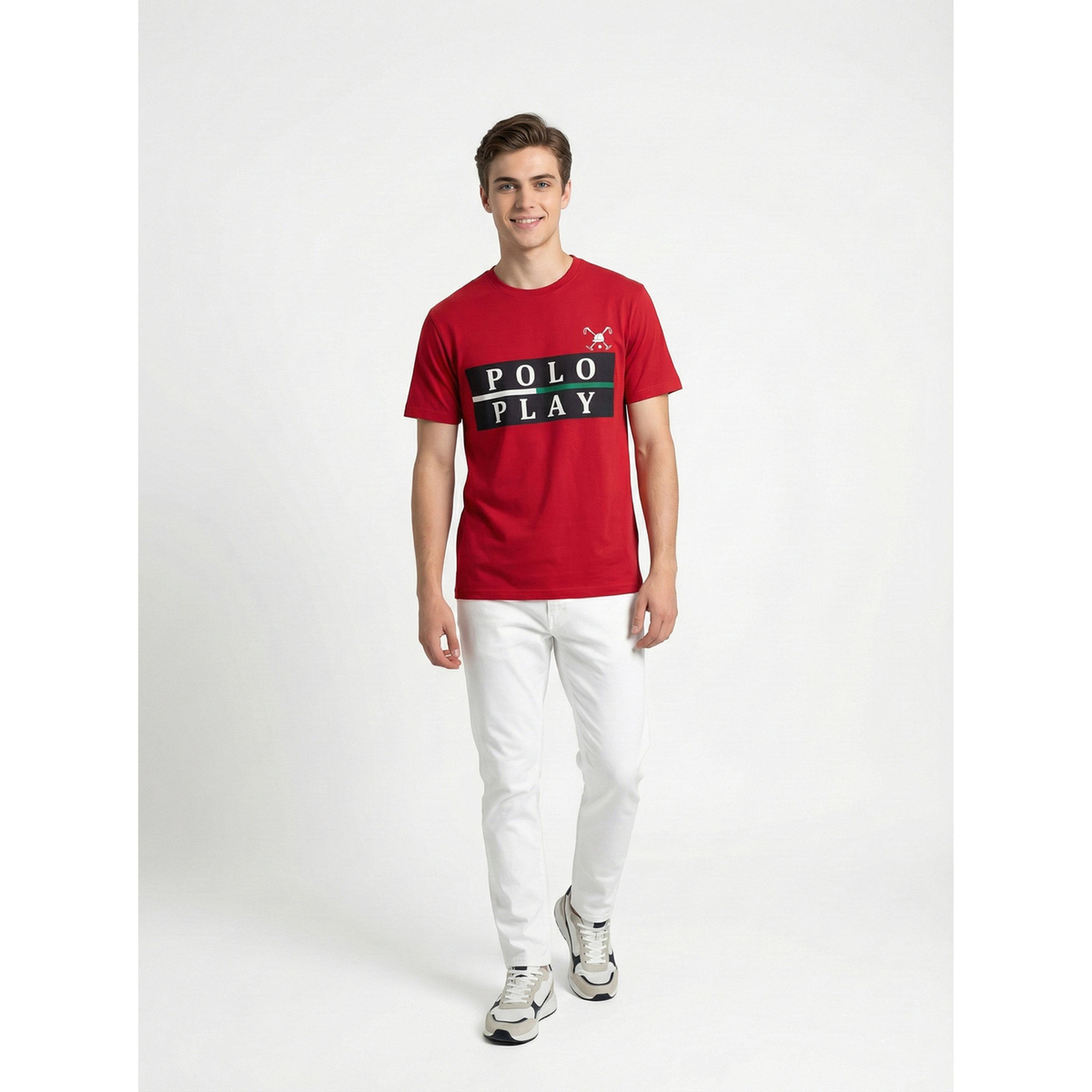 تيشيرت بياقة دائرية وشعار جرافيك للرجال-men-clothing-tshirtsandpolos-tshirts-image-2