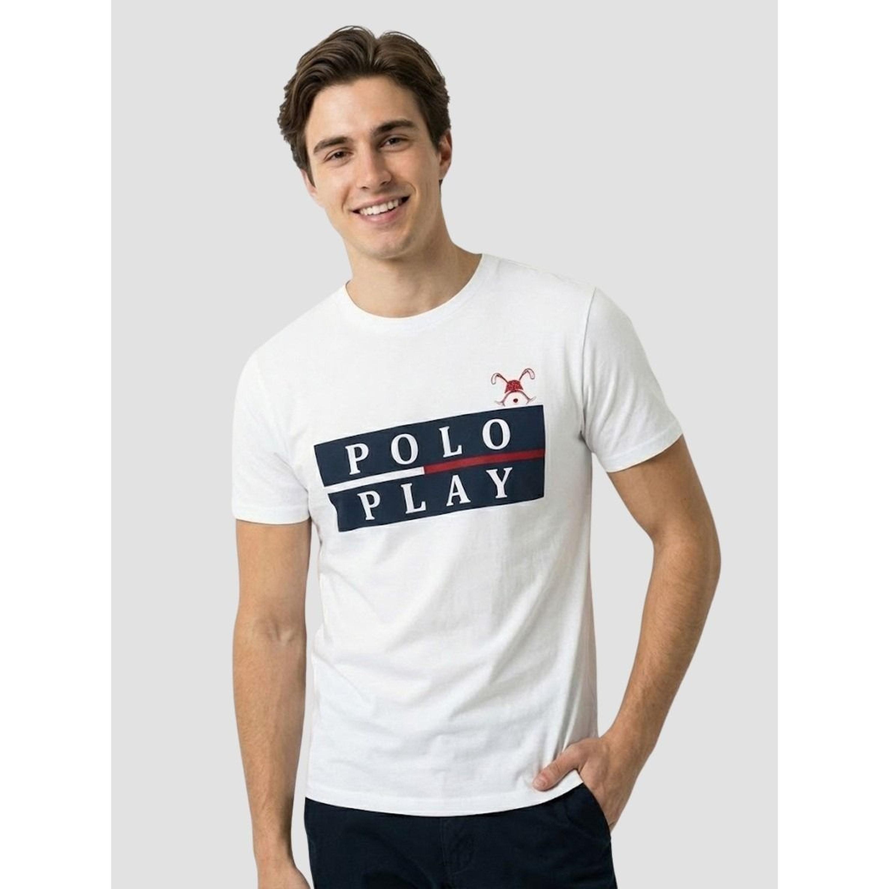تيشيرت بياقة دائرية وشعار جرافيك للرجال-men-clothing-tshirtsandpolos-tshirts-image-1