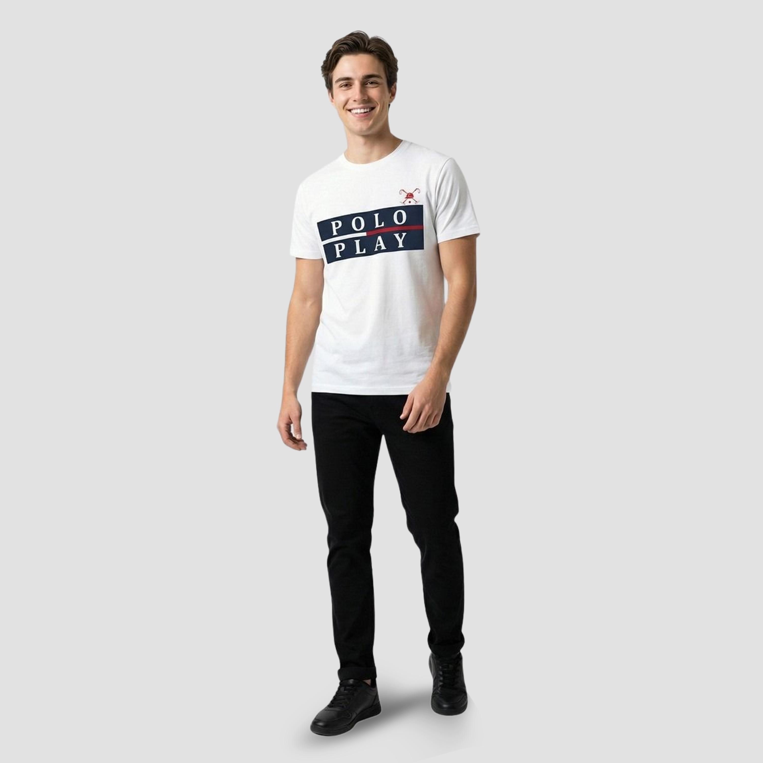 تيشيرت بياقة دائرية وشعار جرافيك للرجال-men-clothing-tshirtsandpolos-tshirts-image-2