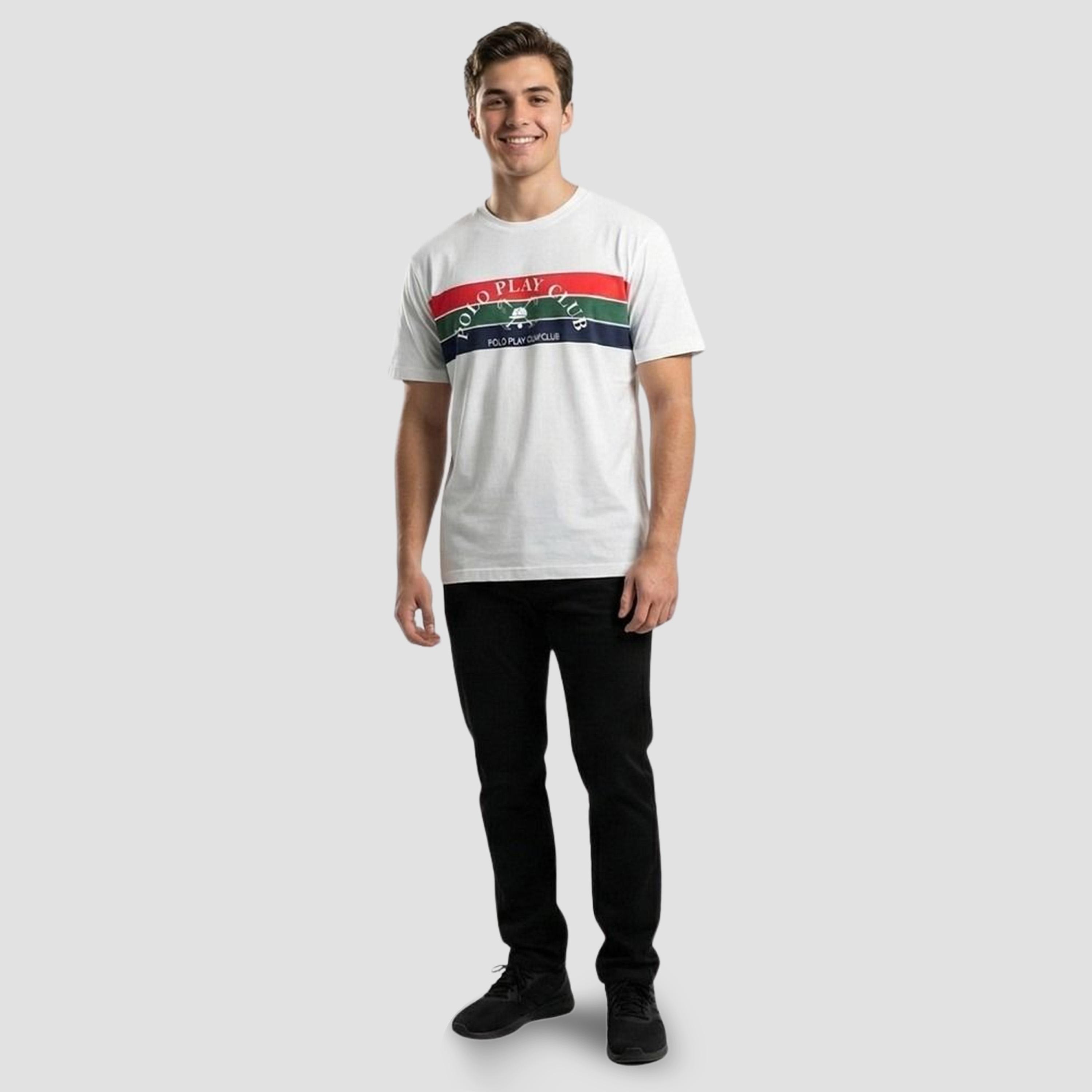 تيشيرت بياقة دائرية وشعار جرافيك للرجال-men-clothing-tshirtsandpolos-tshirts-image-2