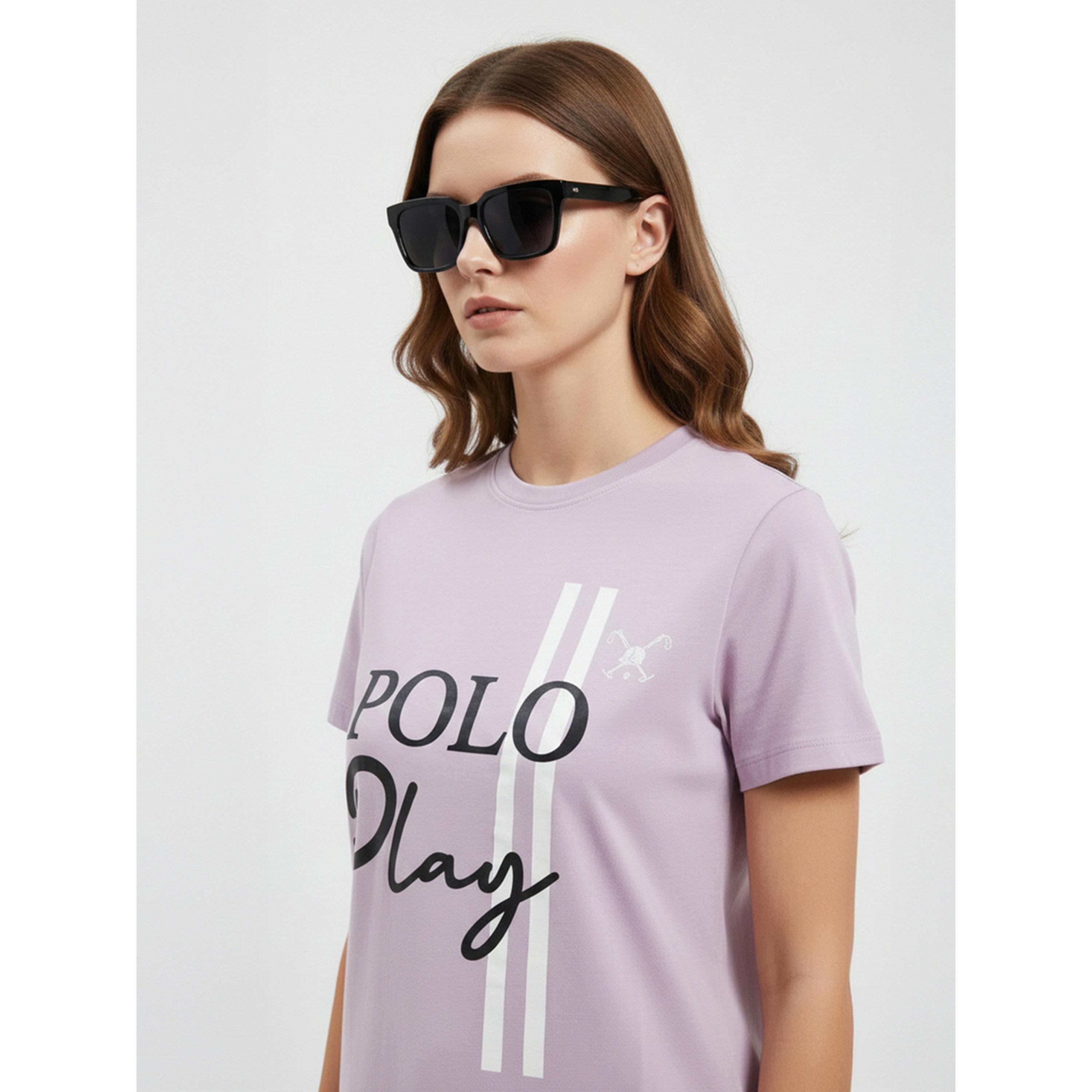 تيشيرت بياقة دائرية وشعار جرافيك-women-clothing-tshirts-image-2