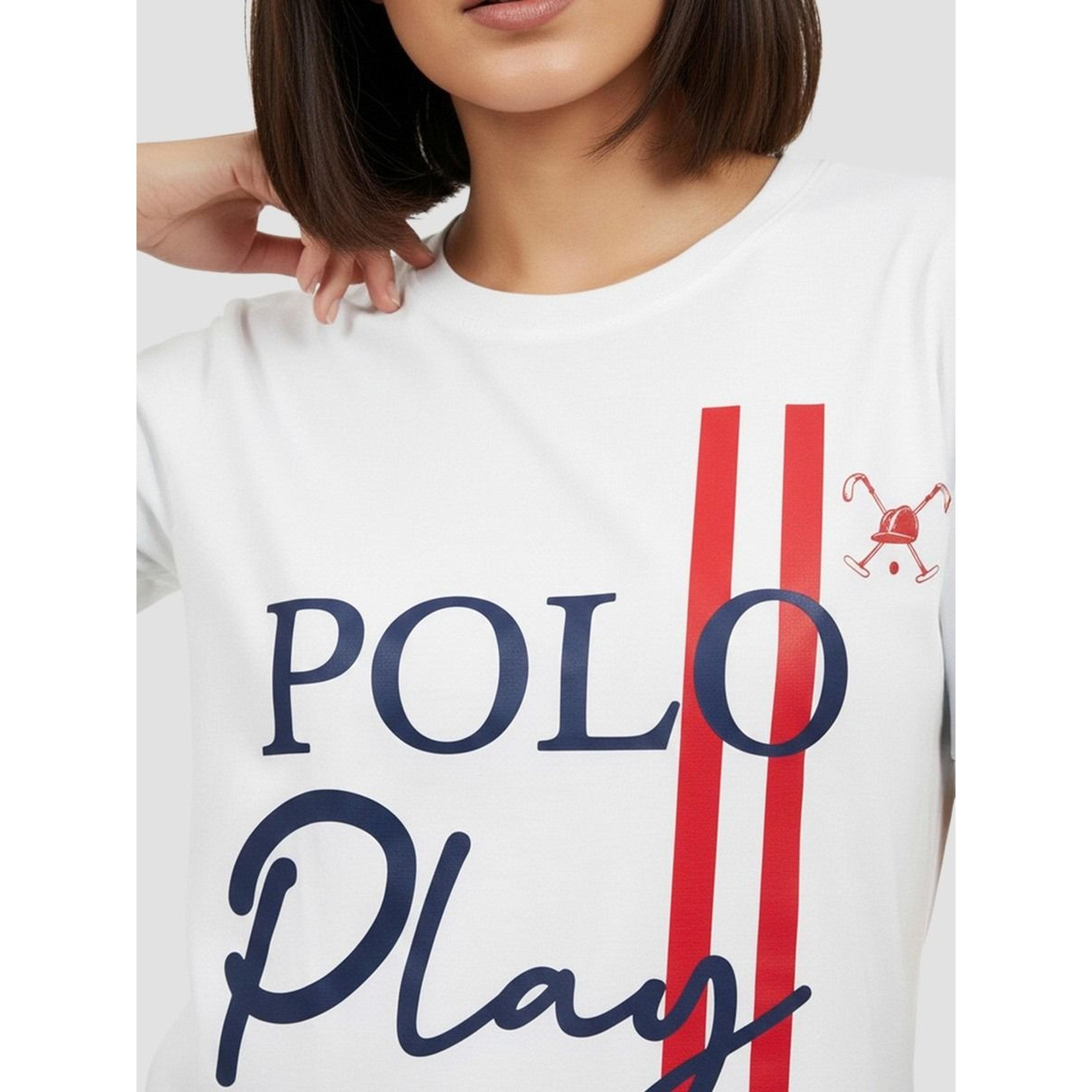 تيشيرت بأكمام قصيرة وطبعة شعار-women-clothing-tshirts-image-3
