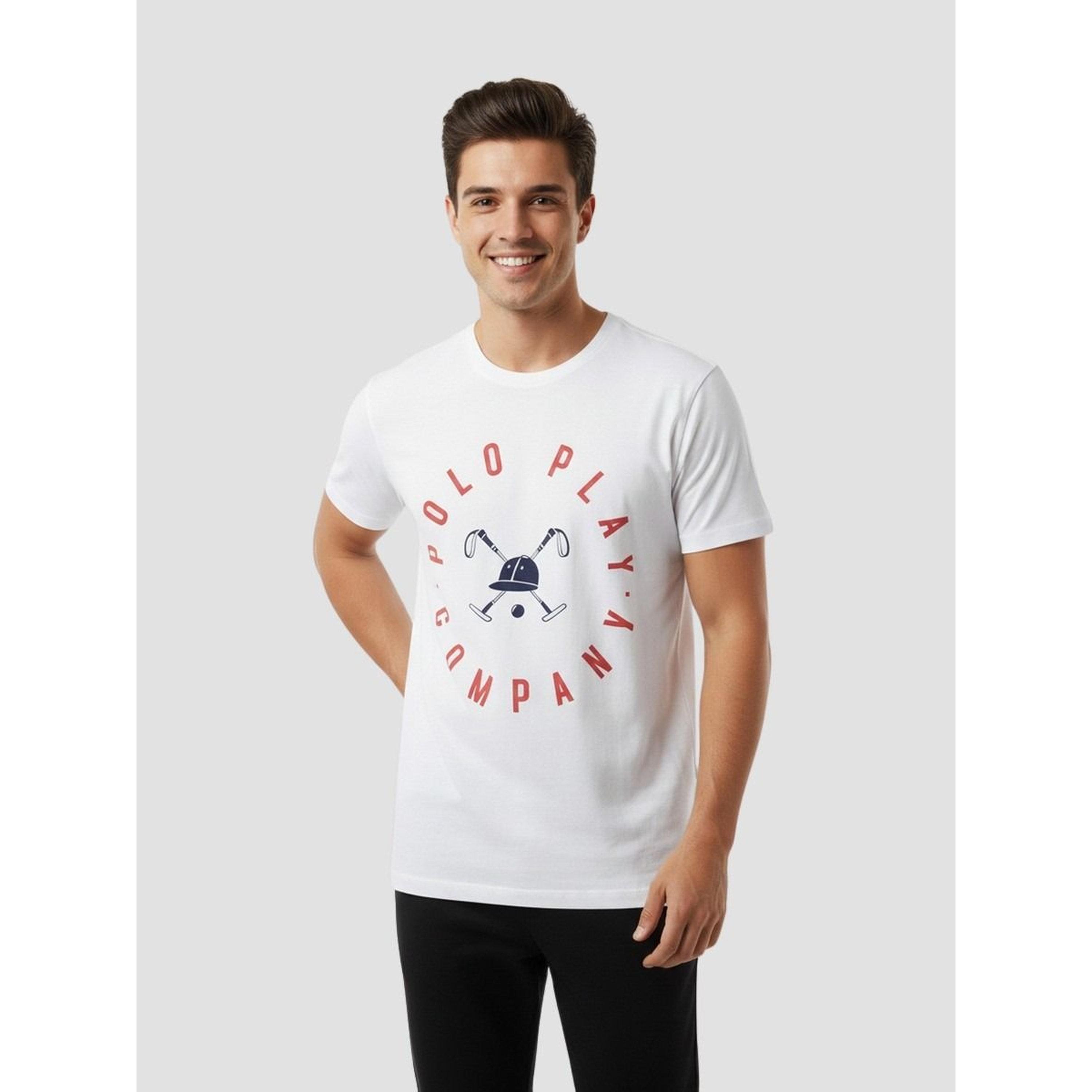 تيشيرت بياقة دائرية وشعار جرافيك للرجال-men-clothing-tshirtsandpolos-tshirts-image-1