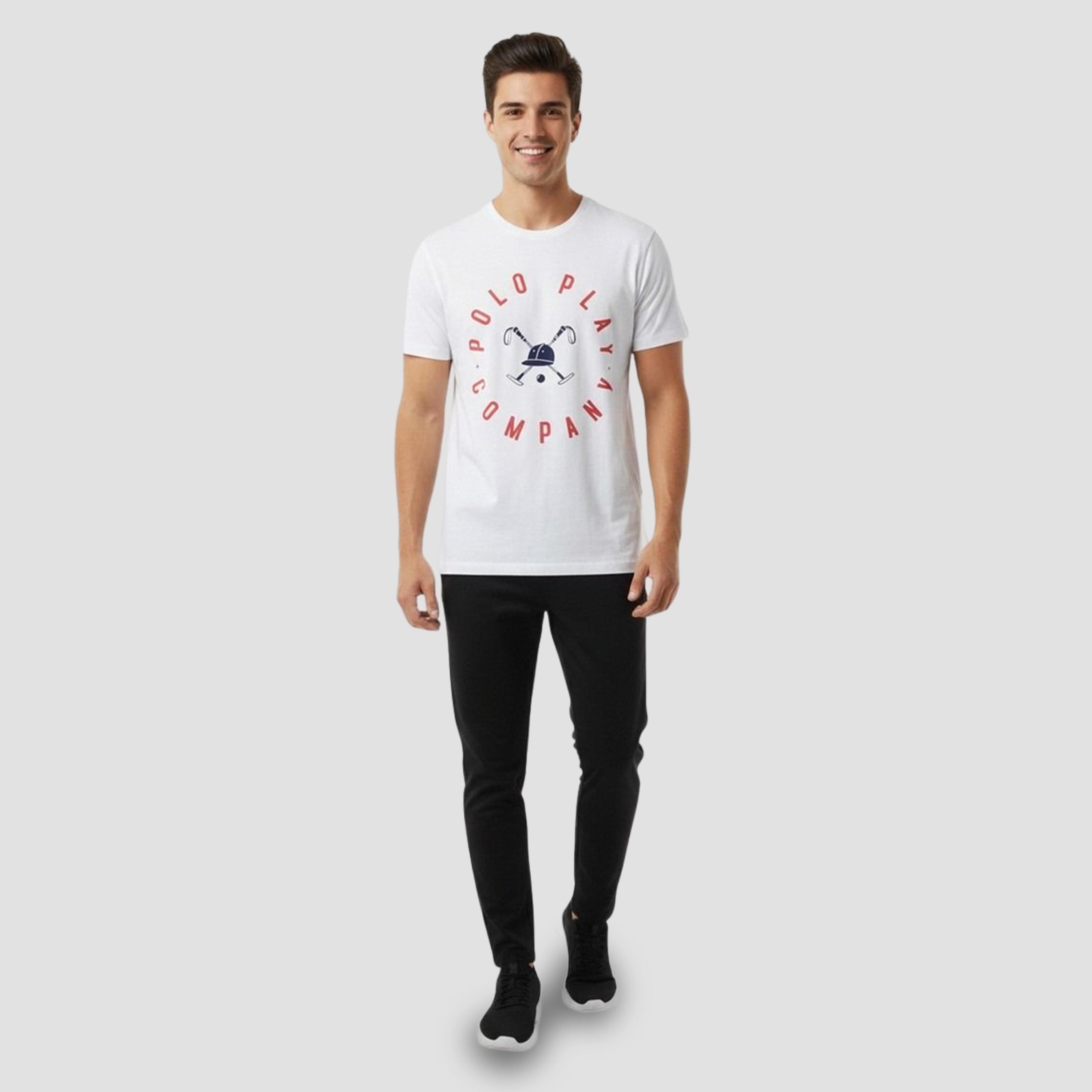تيشيرت بياقة دائرية وشعار جرافيك للرجال-men-clothing-tshirtsandpolos-tshirts-image-2