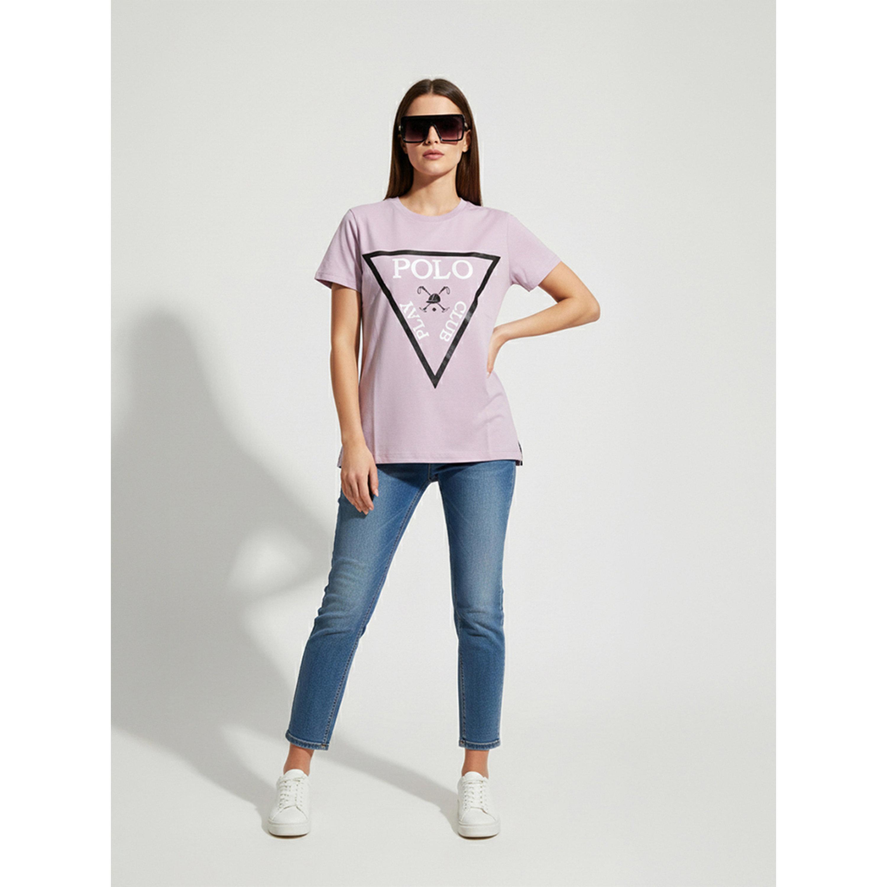 تيشيرت بياقة دائرية وشعار جرافيك-women-clothing-tshirts-image-2