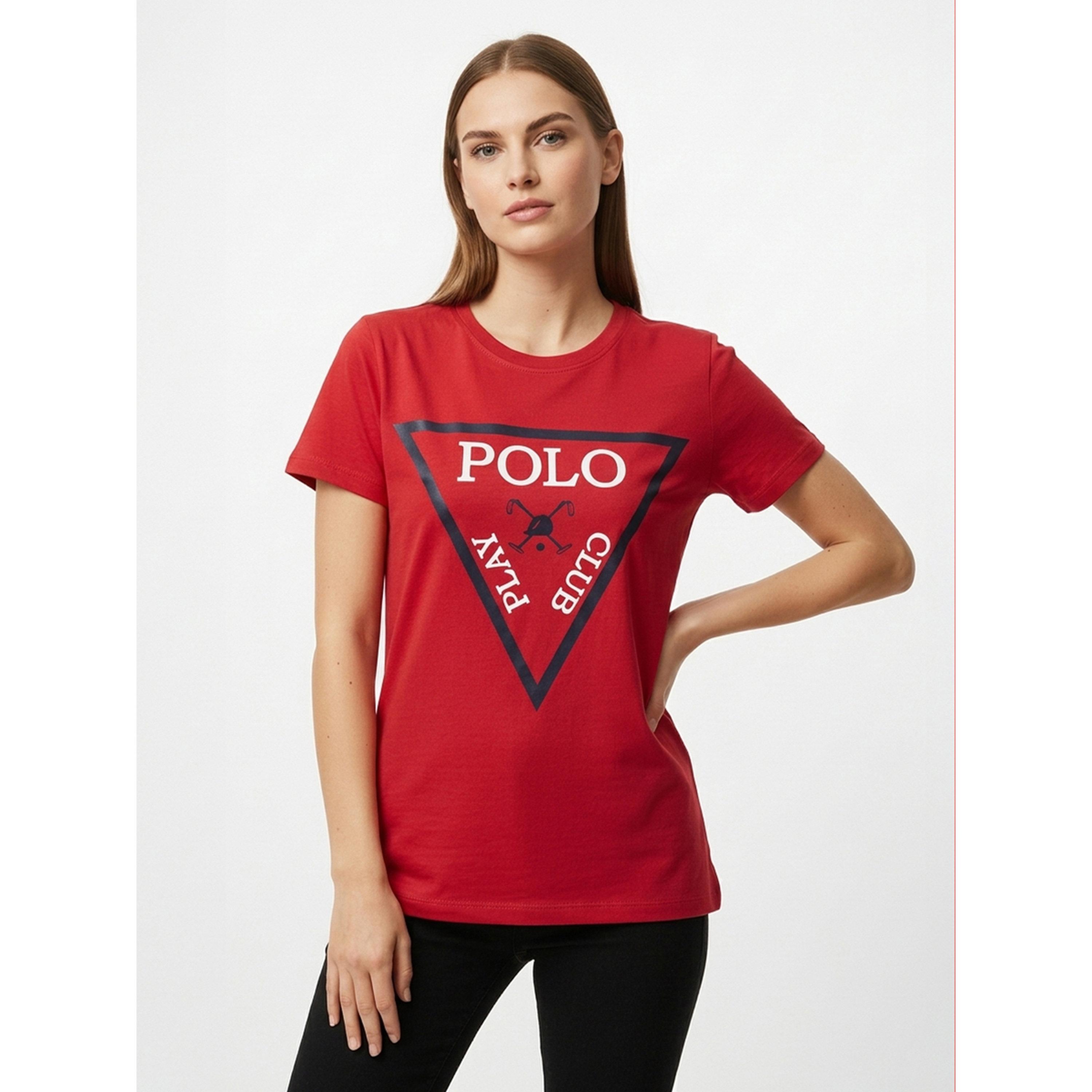 تيشيرت بياقة دائرية وشعار جرافيك-women-clothing-tshirts-image-1