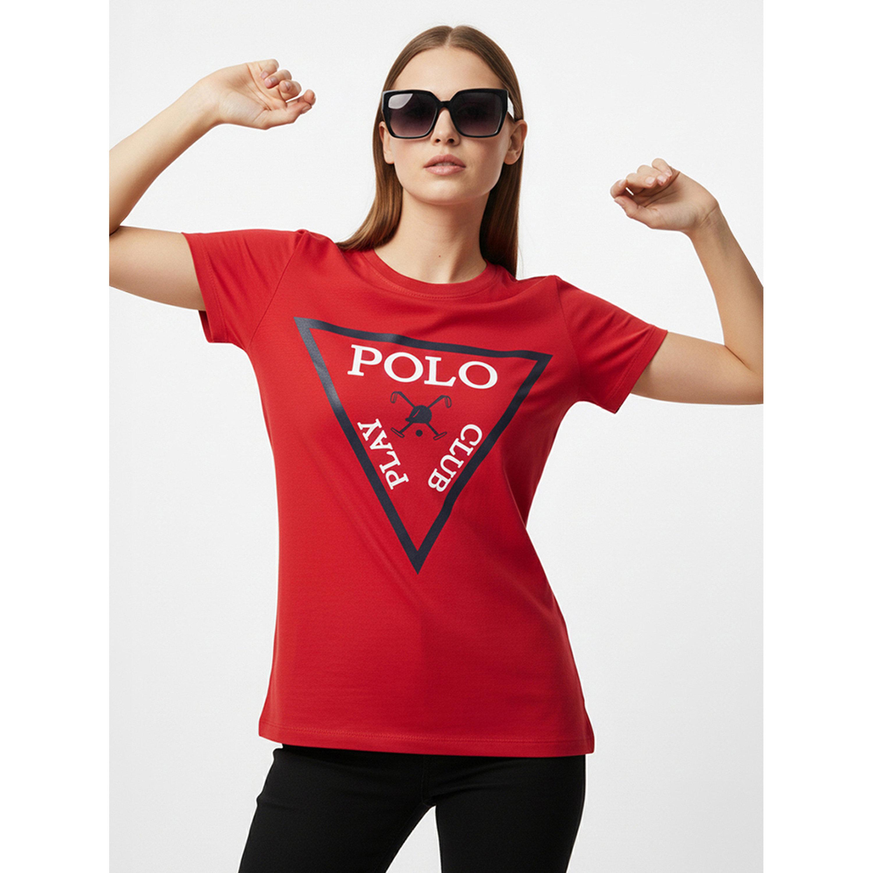 تيشيرت بياقة دائرية وشعار جرافيك-women-clothing-tshirts-image-2