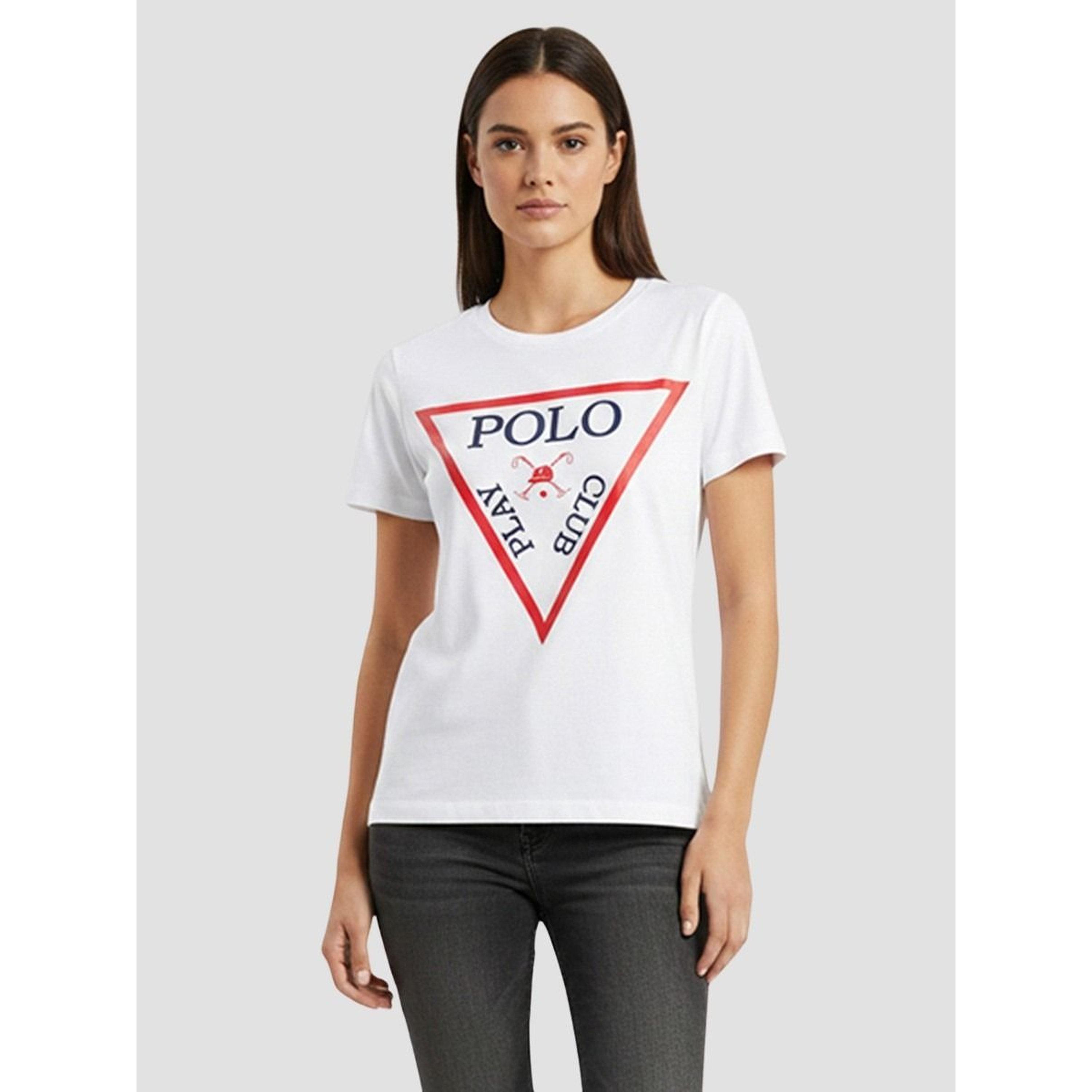 تيشيرت بأكمام قصيرة وطبعة شعار-women-clothing-tshirts-image-1