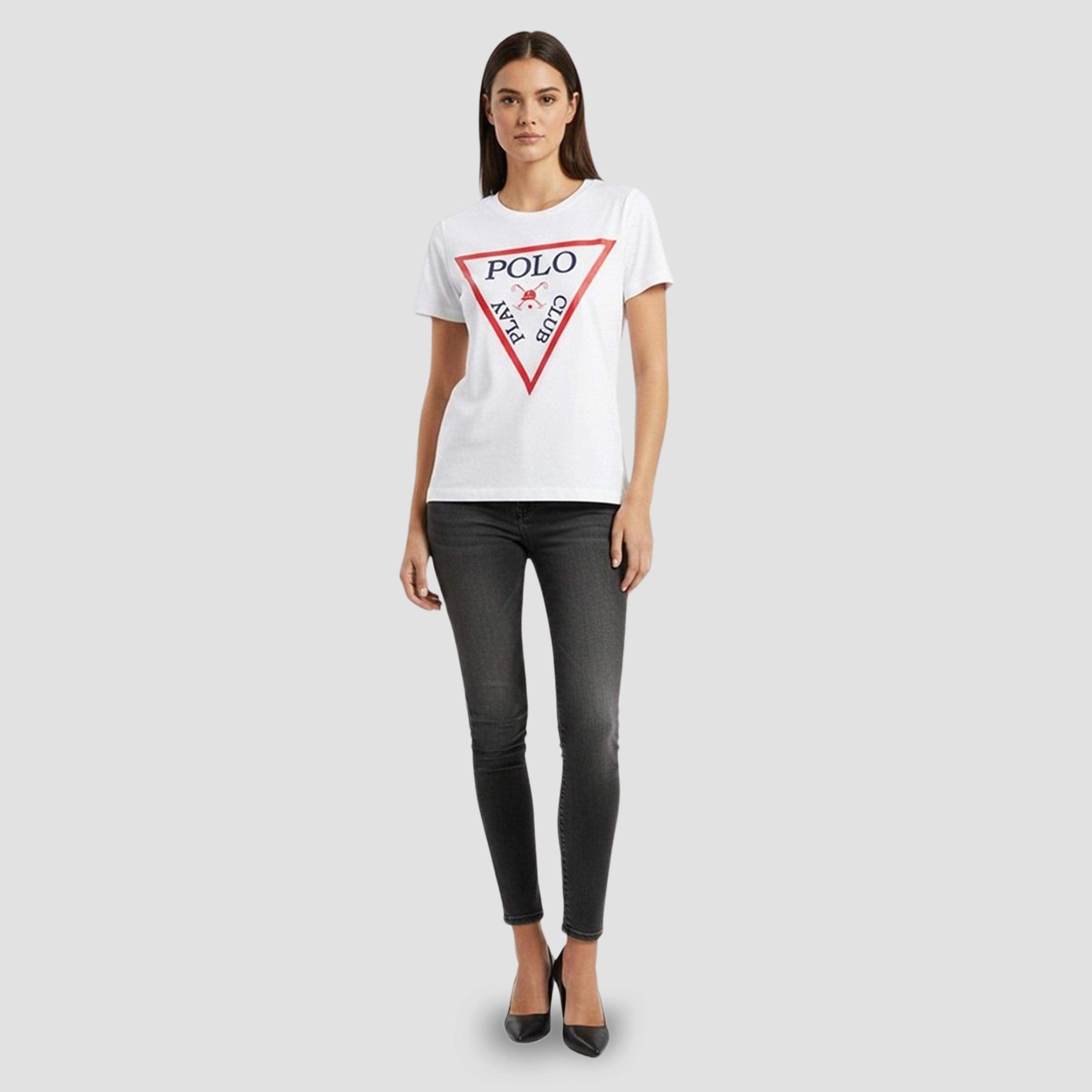 Polo Play X Styli White Logo Print Short Sleeves T-Shirt-women-clothing-tshirts-image-2