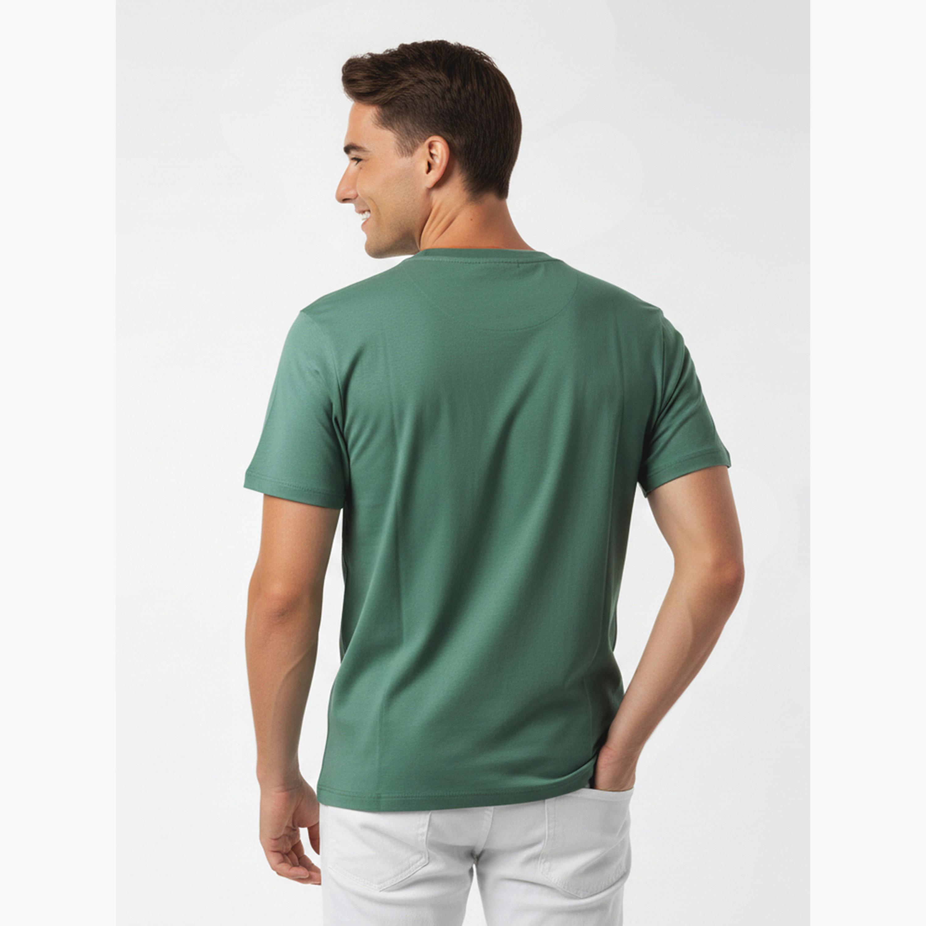 تيشيرت بياقة دائرية وشعار بارز للرجال-men-clothing-tshirtsandpolos-tshirts-image-5