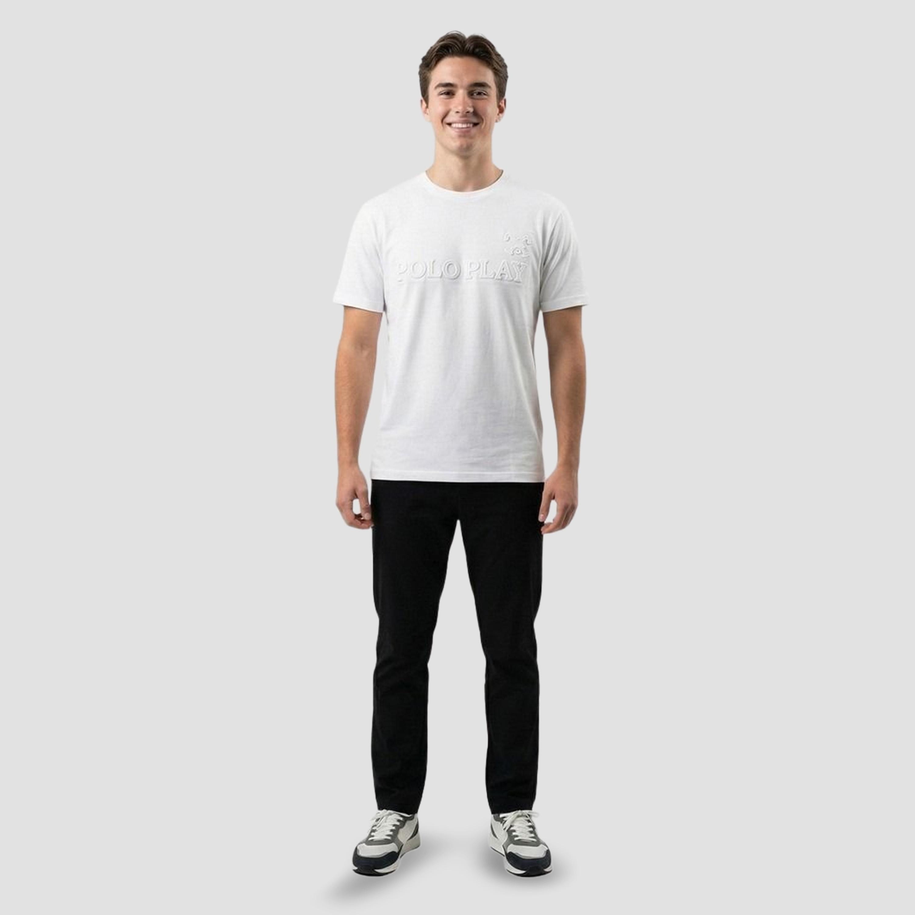 تيشيرت بياقة دائرية وشعار بارز للرجال-men-clothing-tshirtsandpolos-tshirts-image-2