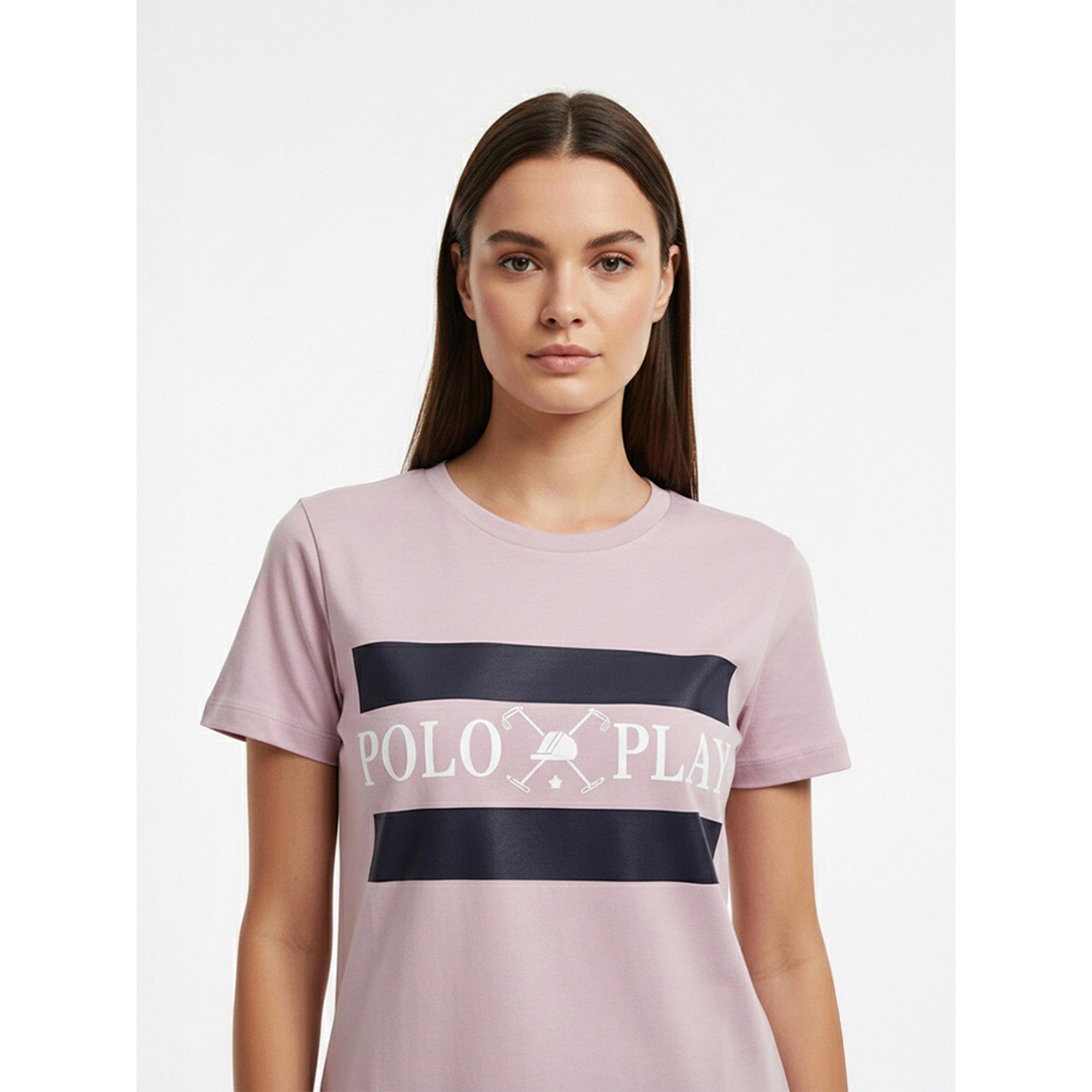 تيشيرت بياقة دائرية وشعار جرافيك-women-clothing-tshirts-image-3