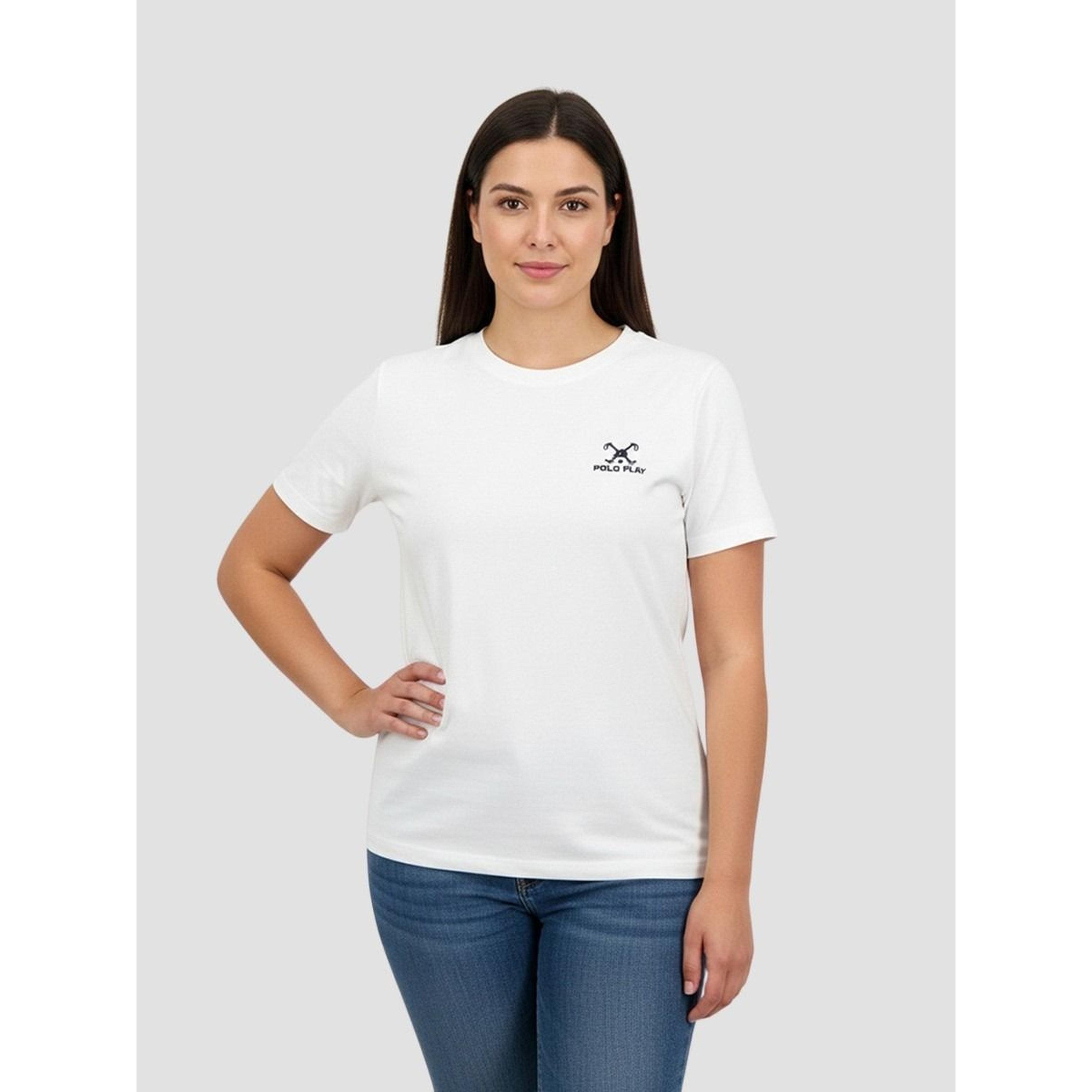 تيشيرت بأكمام قصيرة وطبعة شعار-women-clothing-tshirts-image-1