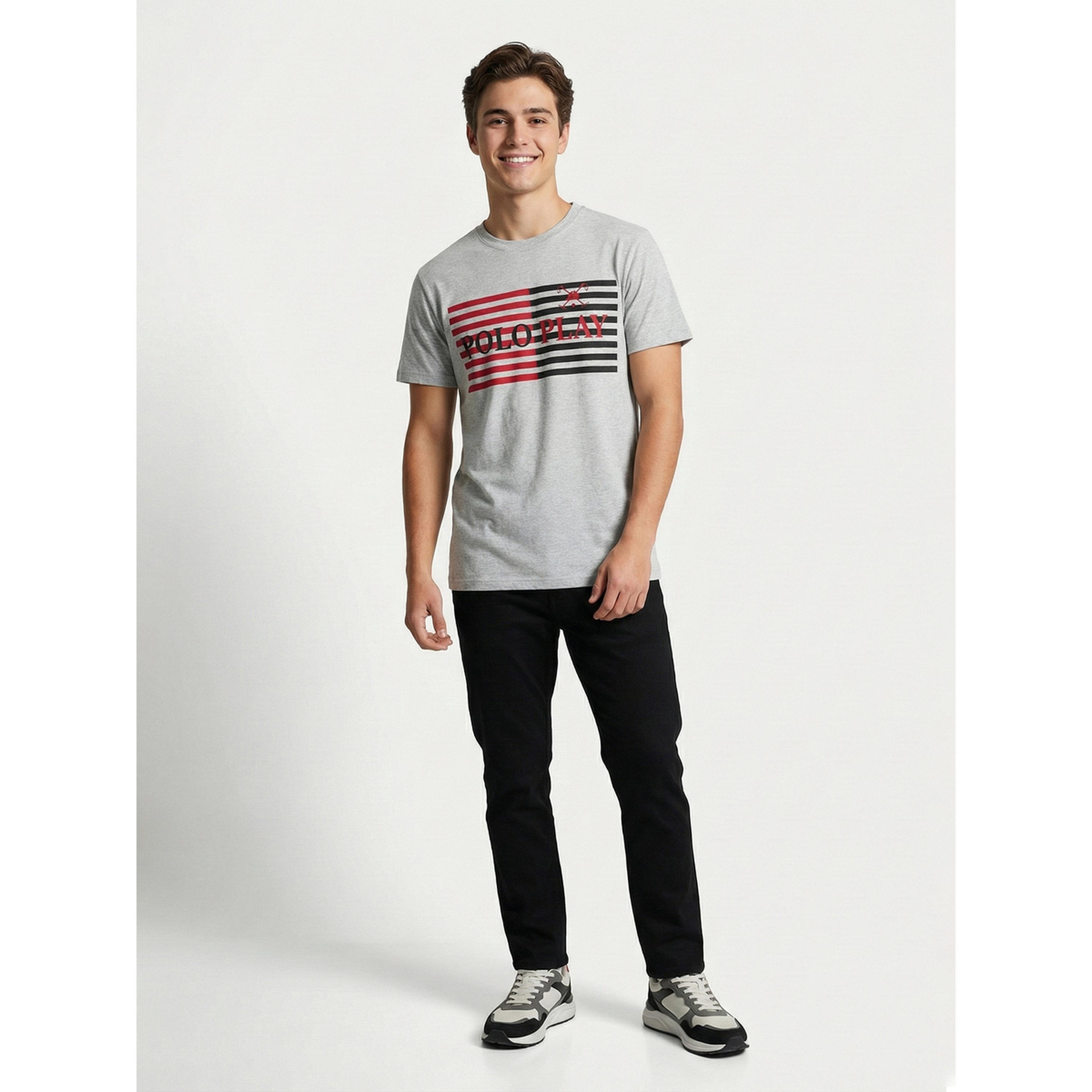تيشيرت بياقة دائرية وشعار جرافيك للرجال-men-clothing-tshirtsandpolos-tshirts-image-2