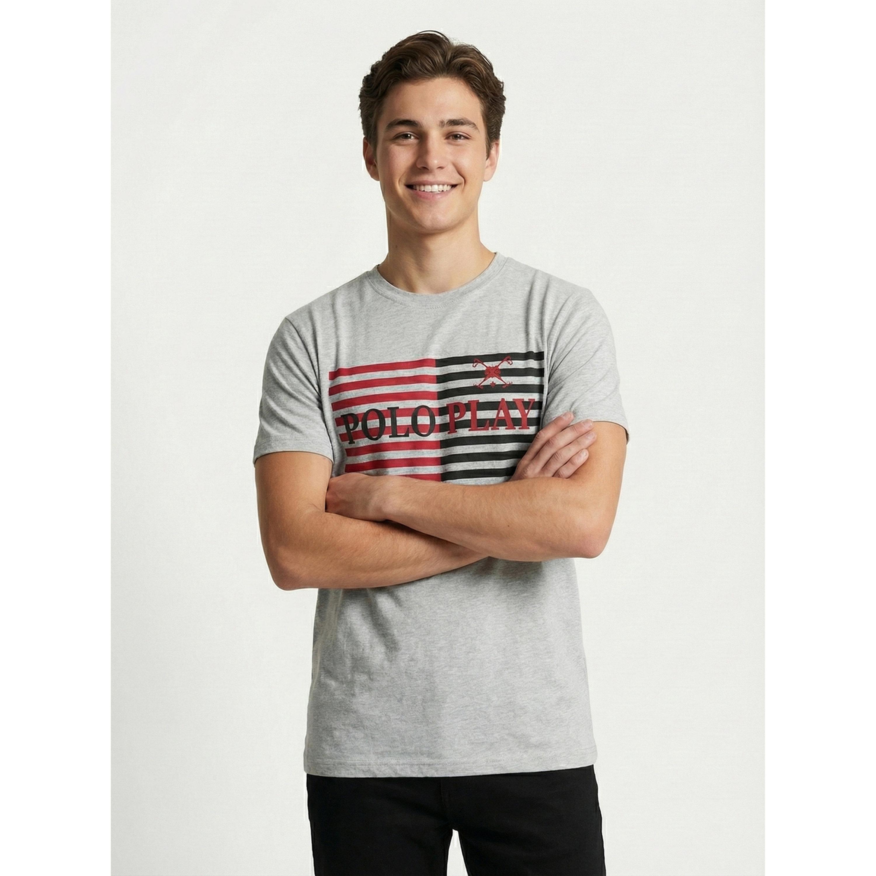 تيشيرت بياقة دائرية وشعار جرافيك للرجال-men-clothing-tshirtsandpolos-tshirts-image-3