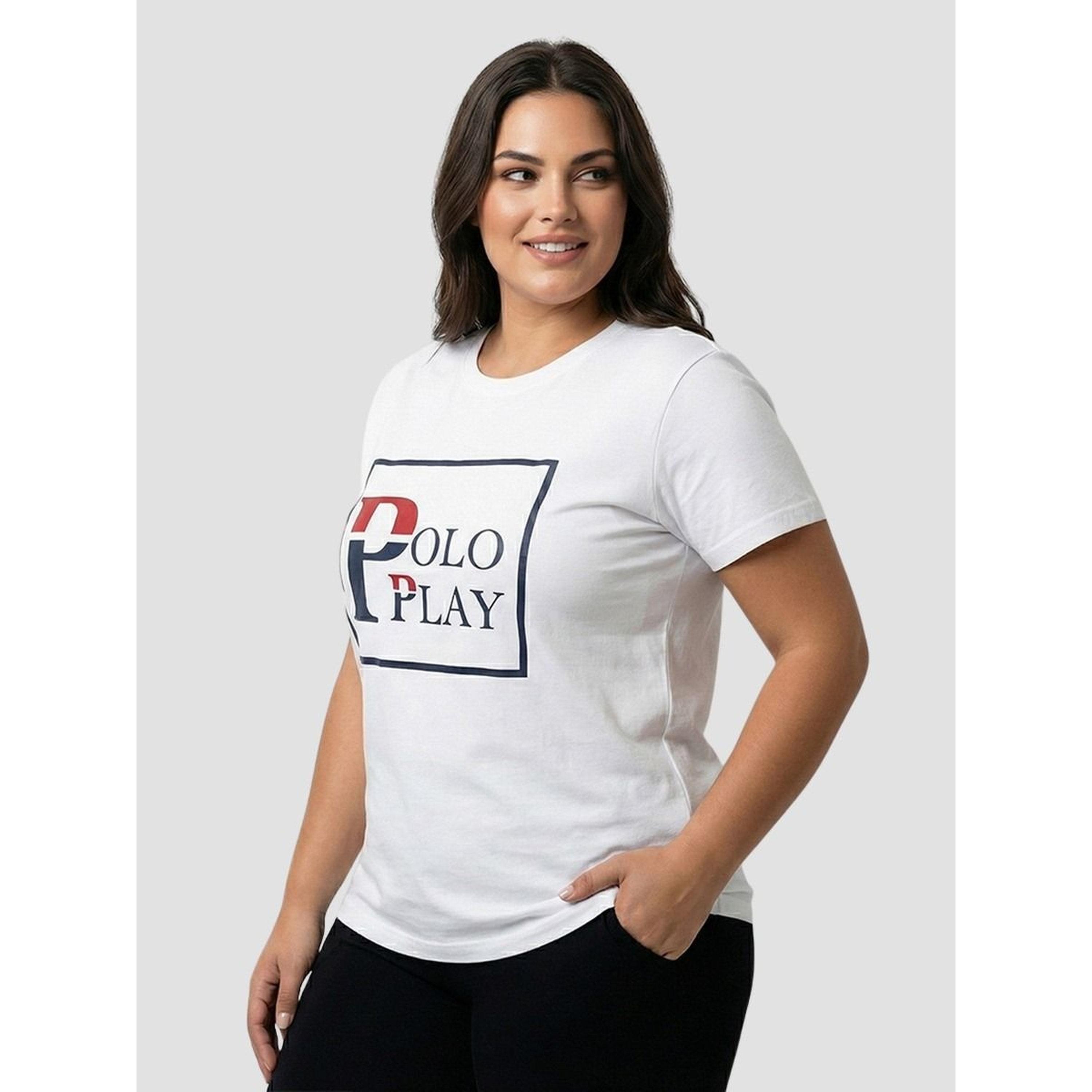 تيشيرت بأكمام قصيرة وطبعة شعار-women-clothing-tshirts-image-2