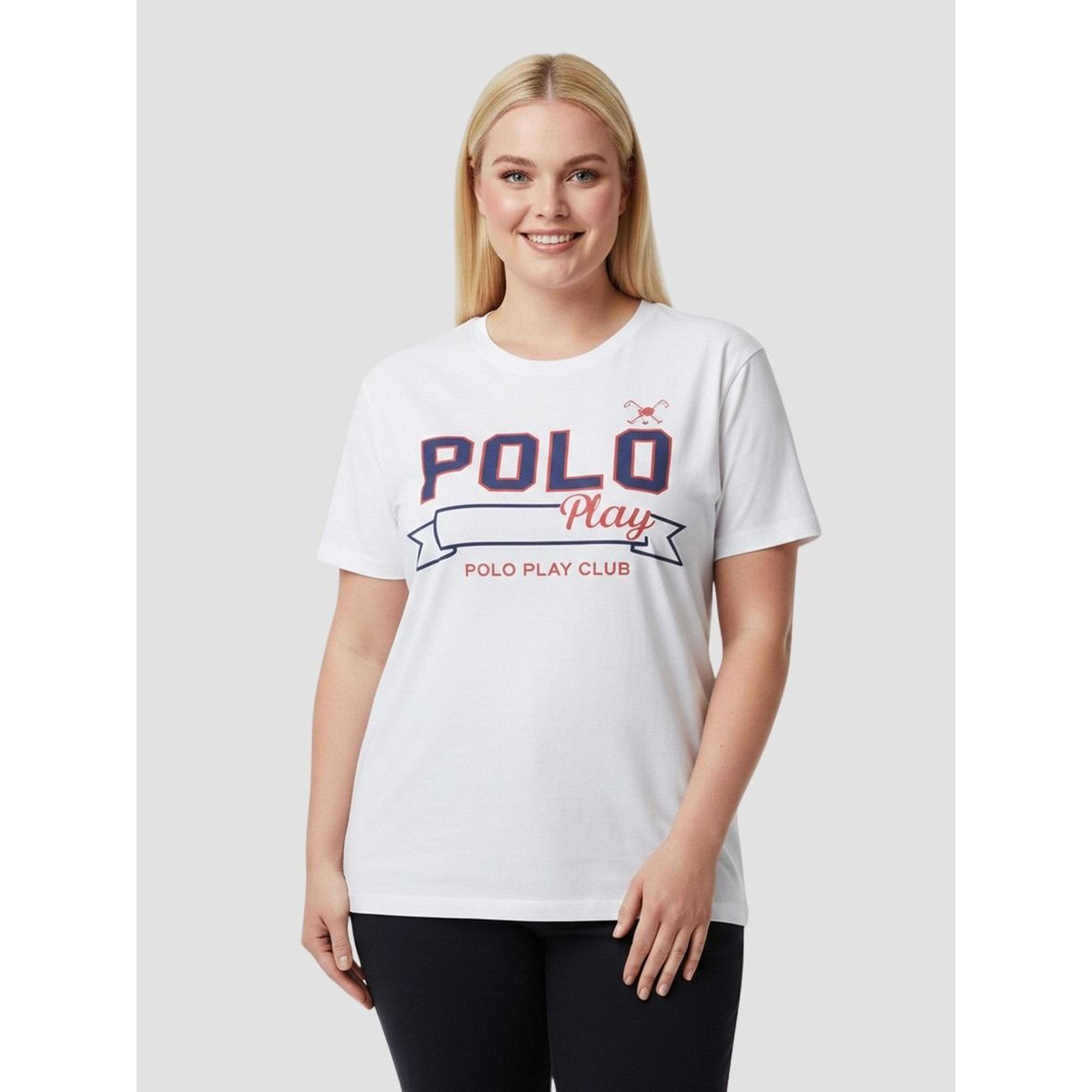 تيشيرت بأكمام قصيرة وطبعة شعار-women-clothing-tshirts-image-1