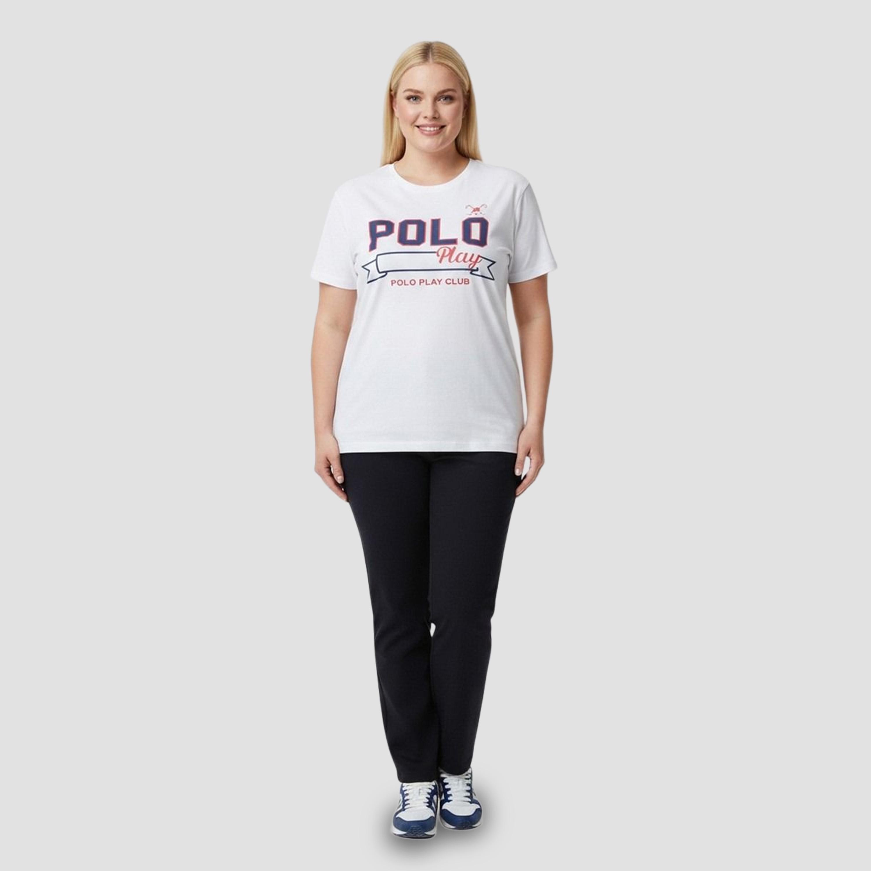 تيشيرت بأكمام قصيرة وطبعة شعار-women-clothing-tshirts-image-2