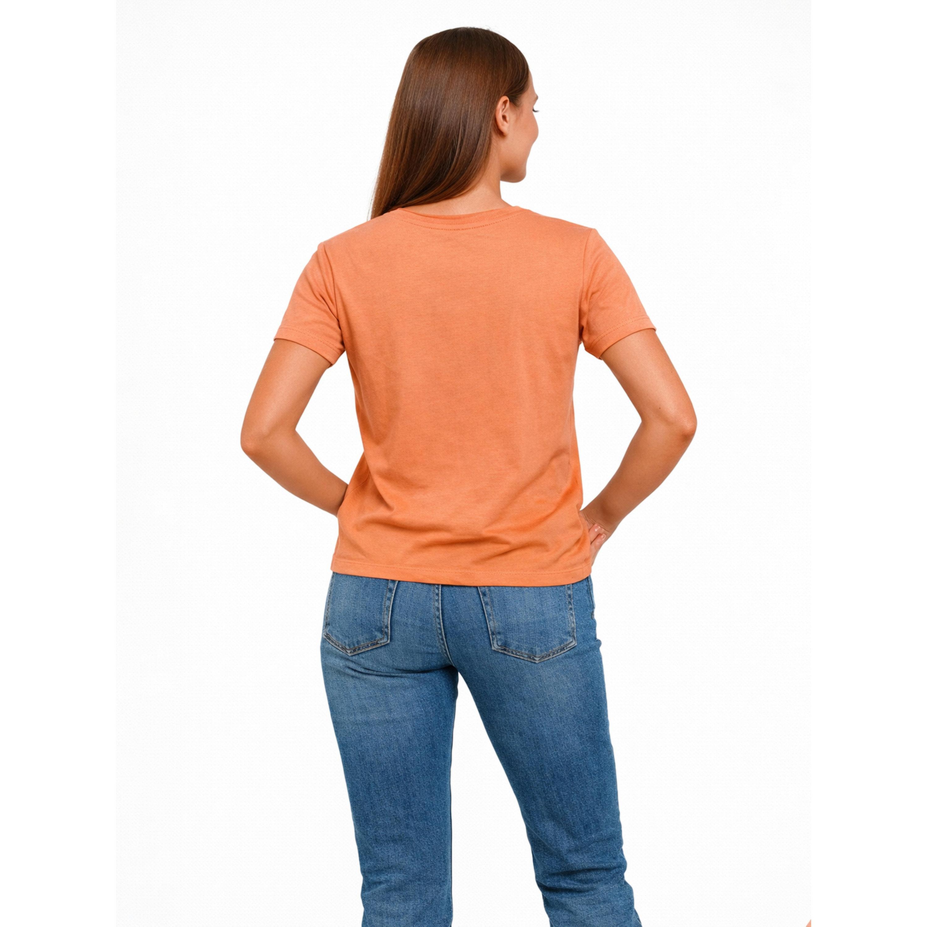 تيشيرت بياقة دائرية وطبعة شعار-women-clothing-tshirts-image-2