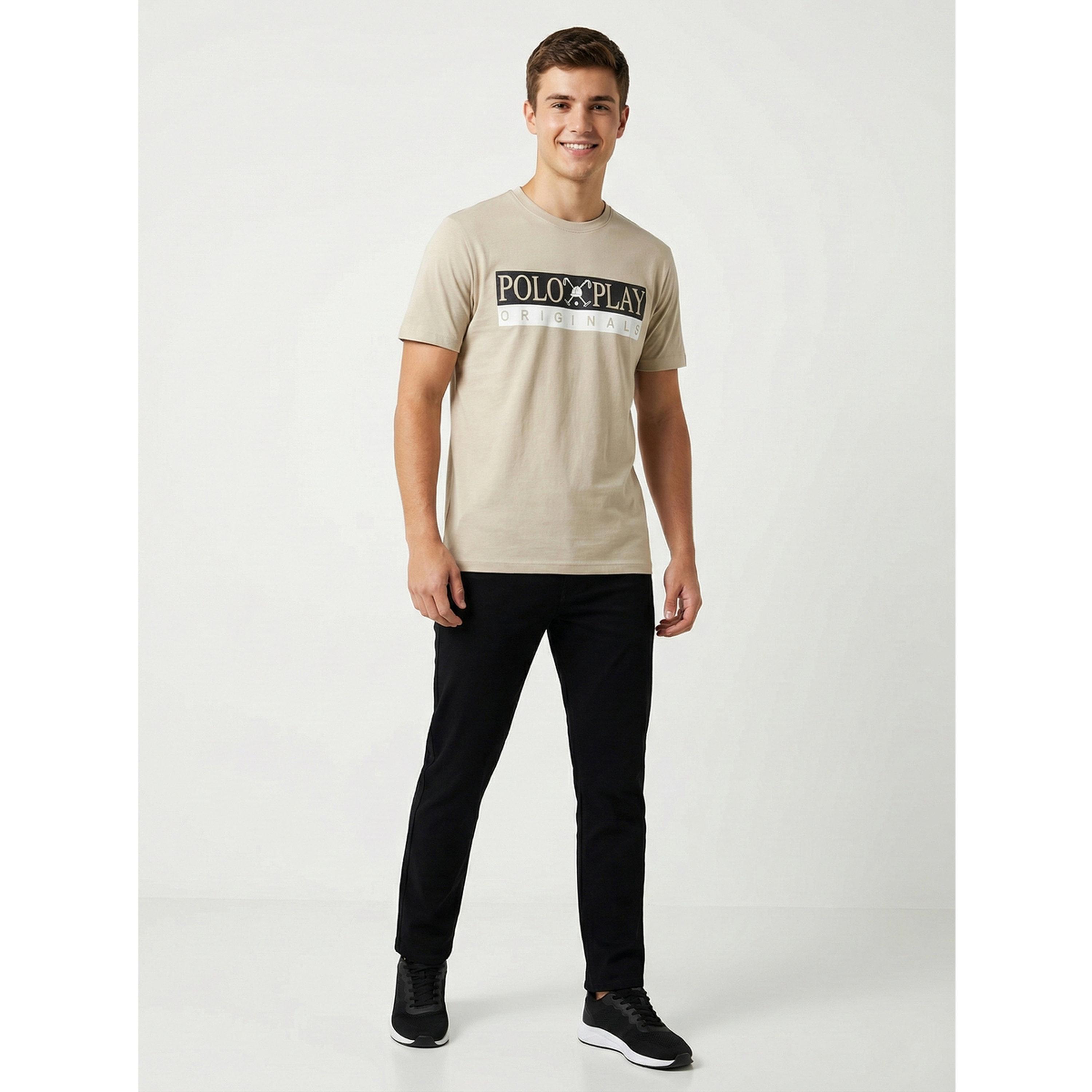 تيشيرت بياقة دائرية وشعار جرافيك للرجال-men-clothing-tshirtsandpolos-tshirts-image-2