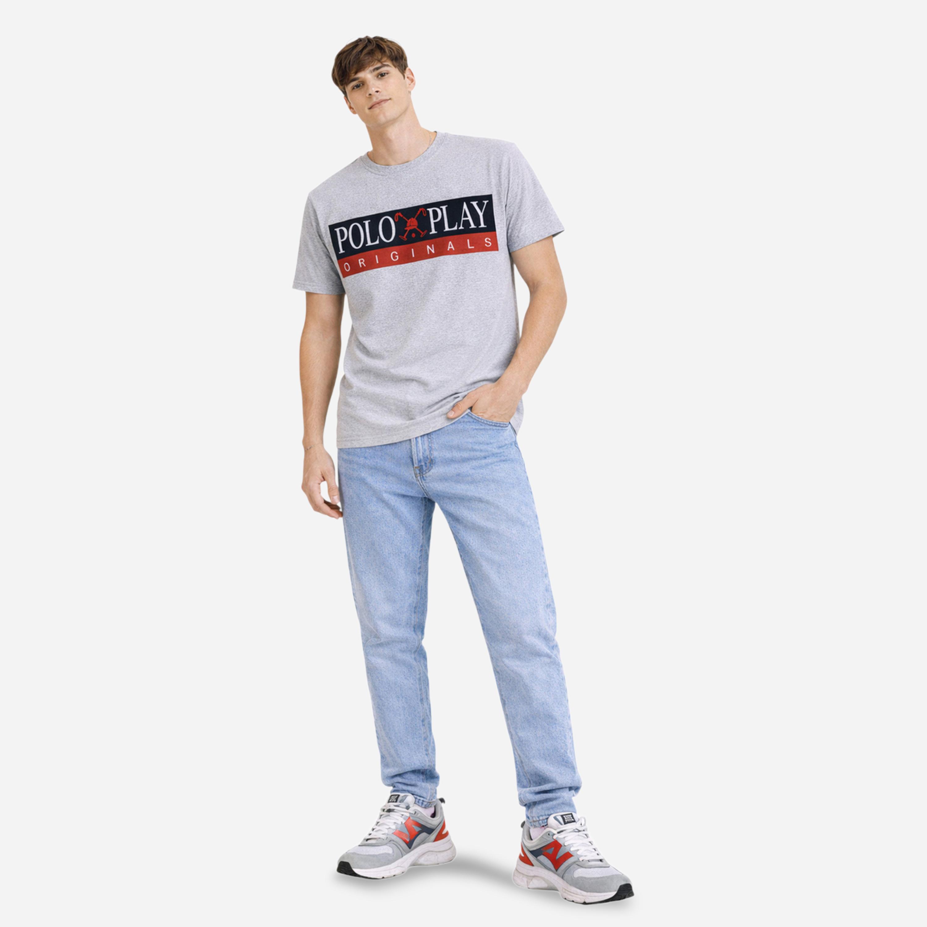 تيشيرت بياقة دائرية وشعار جرافيك للرجال-men-clothing-tshirtsandpolos-tshirts-image-2