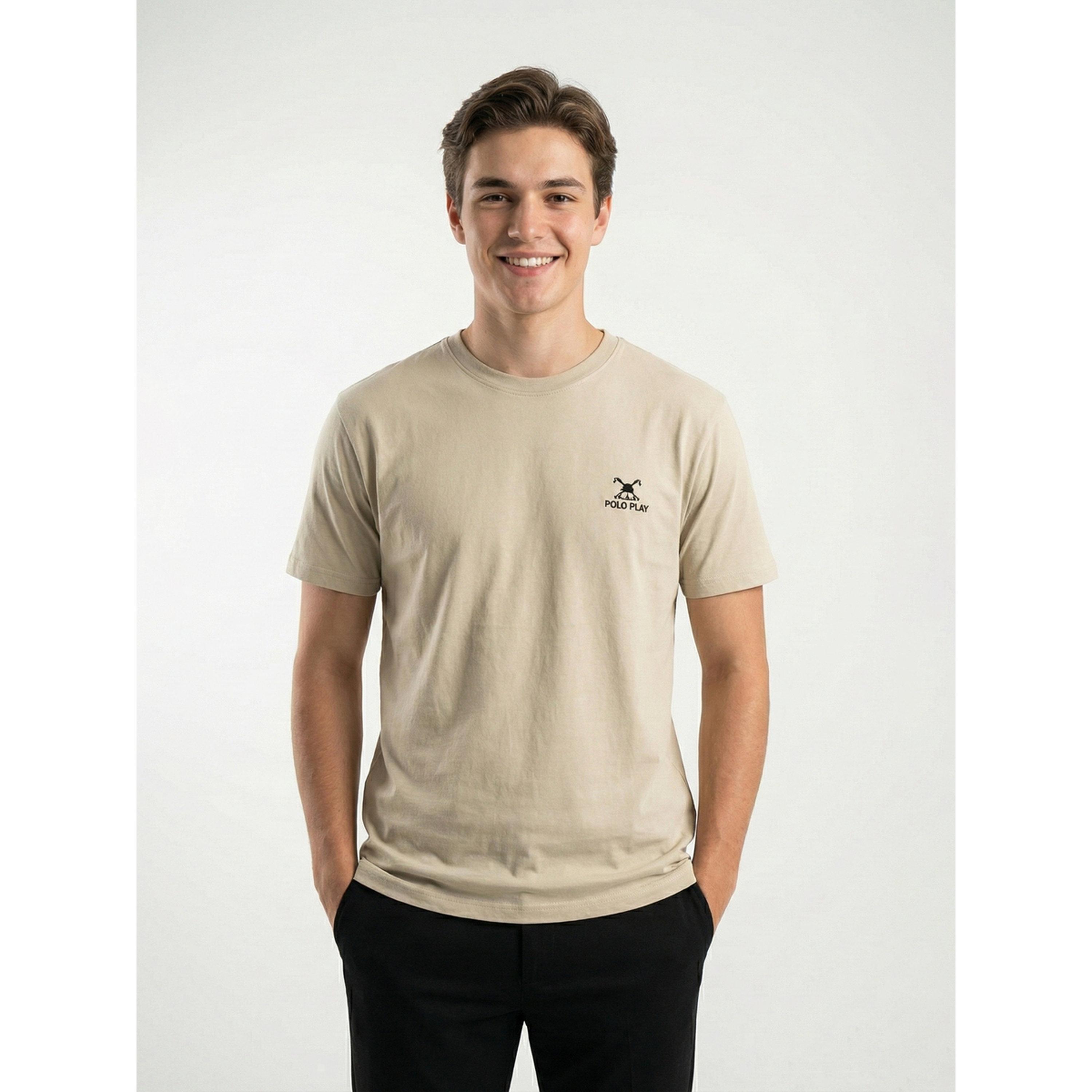تيشيرت بياقة دائرية وشعار جرافيك للرجال-men-clothing-tshirtsandpolos-tshirts-image-1