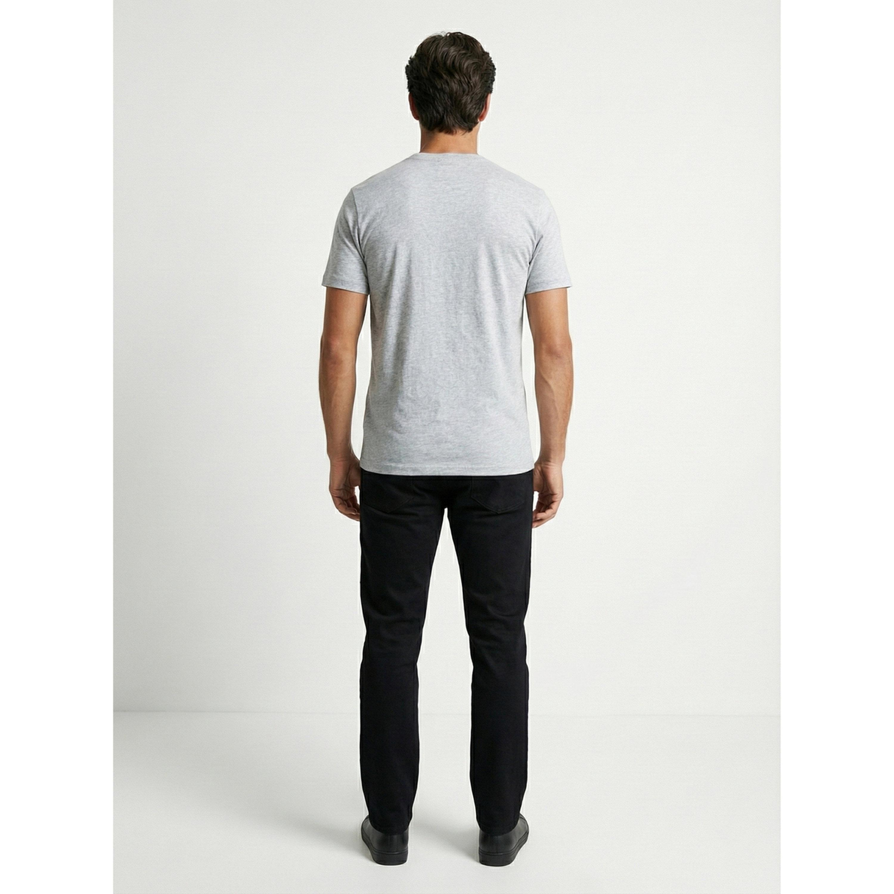 تيشيرت بأكمام قصيرة وتفاصيل شعار للرجال-men-clothing-tshirtsandpolos-tshirts-image-3